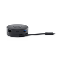 DELL Mobile Adapter DA300 Avec fil USB 3.2 Gen 2 (3.1 Gen 2) Type-C Noir