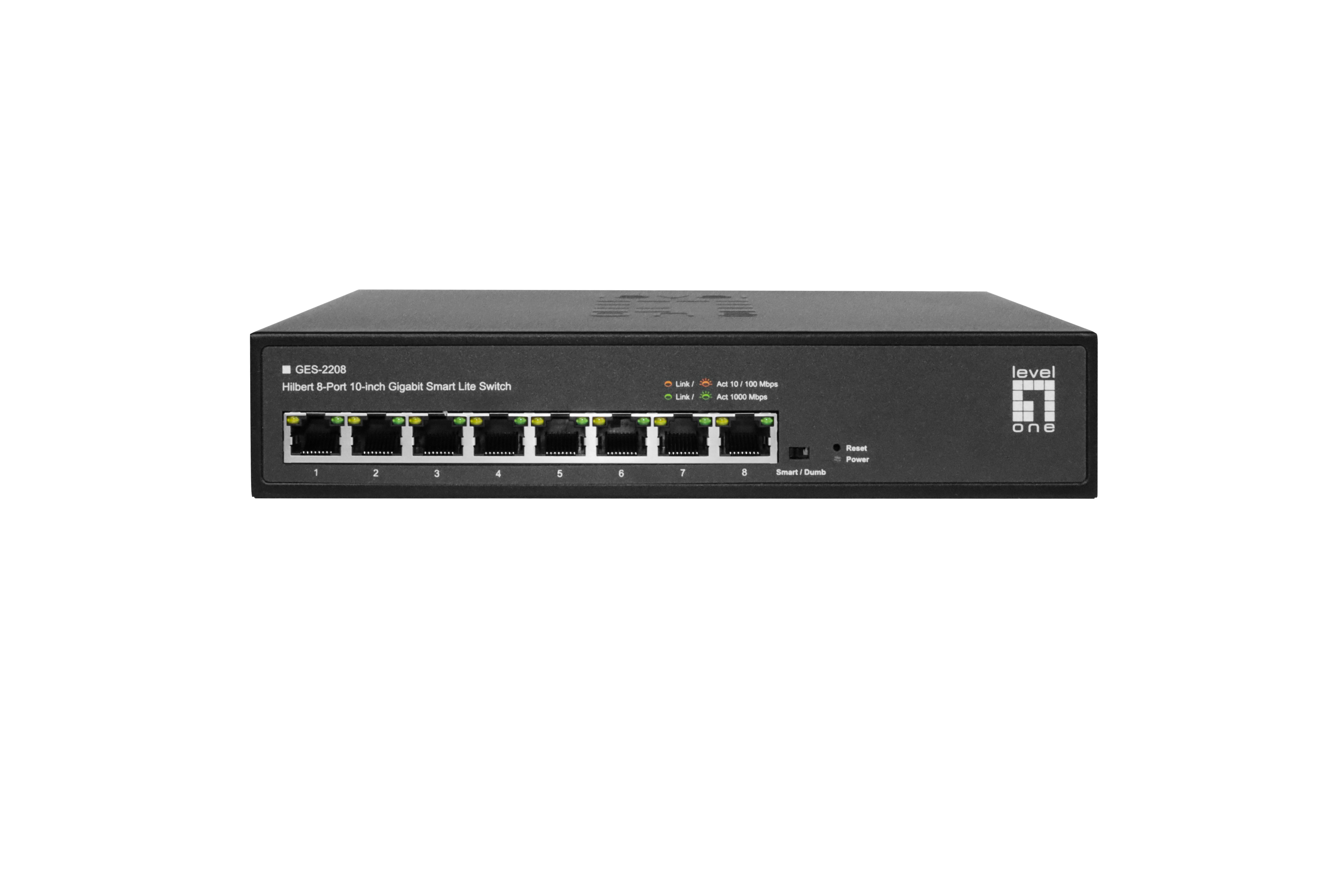 LevelOne Switch 8x GE GES-2208 Hilbert 10
