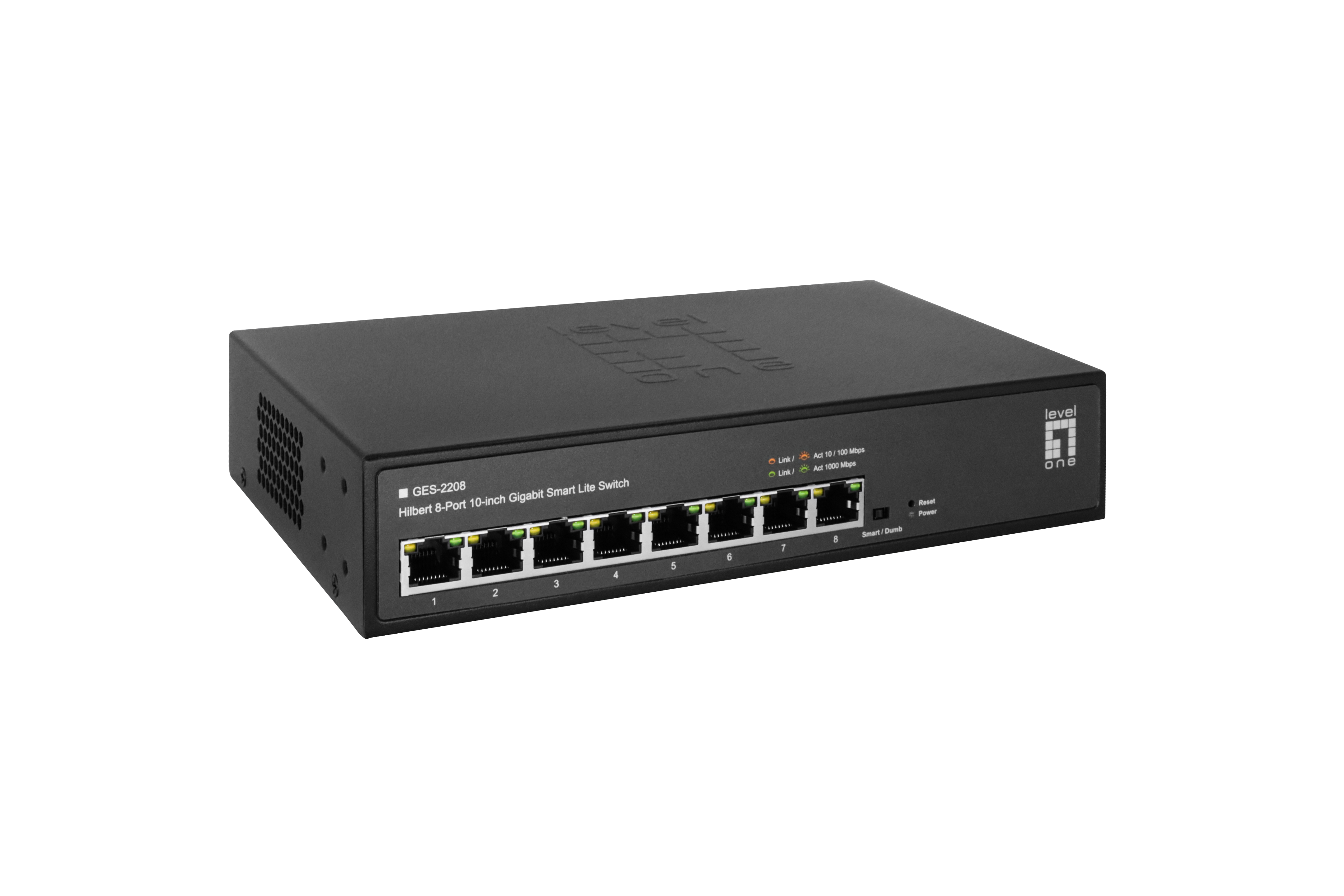 LevelOne Switch 8x GE GES-2208 Hilbert 10