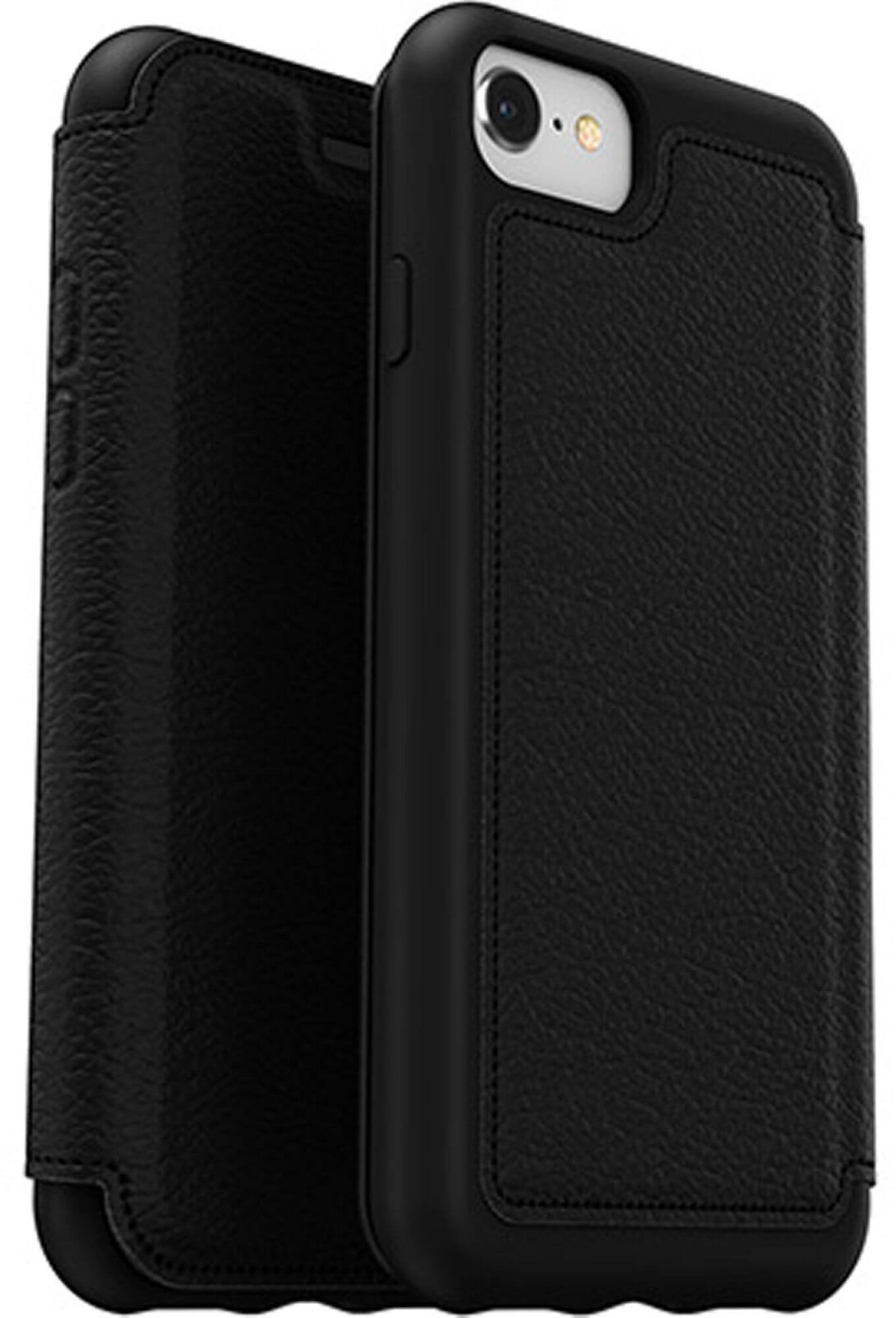 OtterBox Strada Series - Flip-Hlle fr Mobiltelefon - Leder - Shadow - fr Apple iPhone 6, 6s, 7, 8, SE (2. Generation)