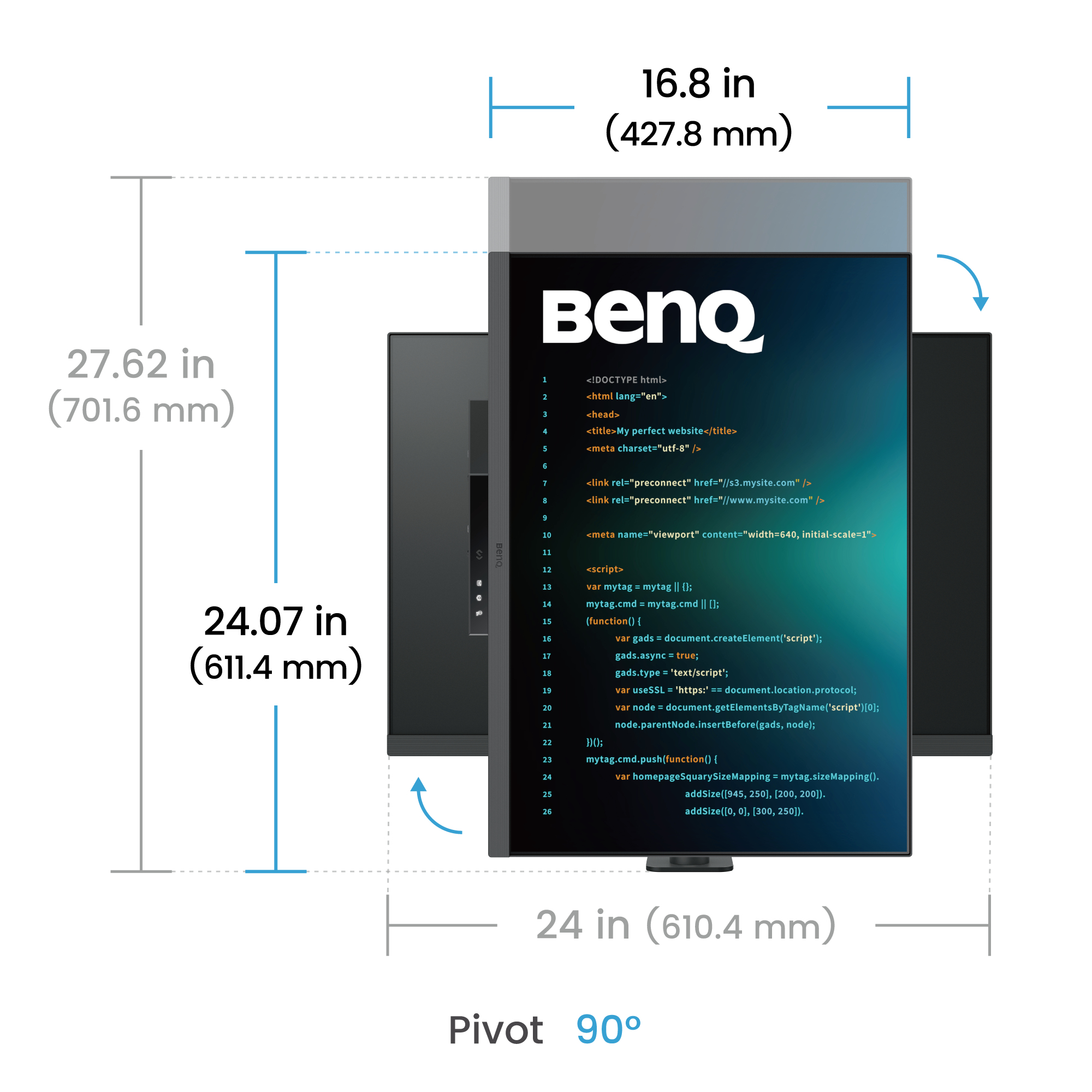 BenQ RD280UA Monitor PC 71,6 cm (28.2) 3840 x 2560 Pixel 4K Ultra HD Nero