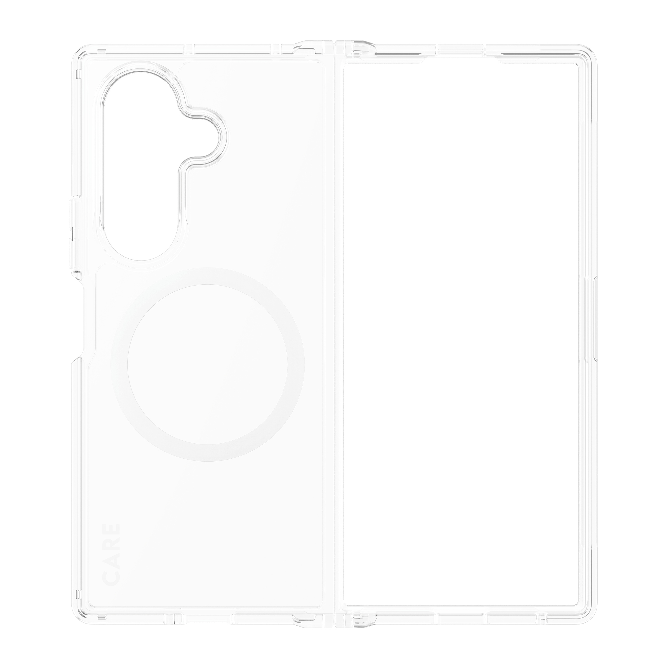PanzerGlass CARE by � Urban Combat Case Transparent w. White Qi Samsung Galaxy Fold8 Ultra | Fold7 funda para tel�fono m�vil Transparente