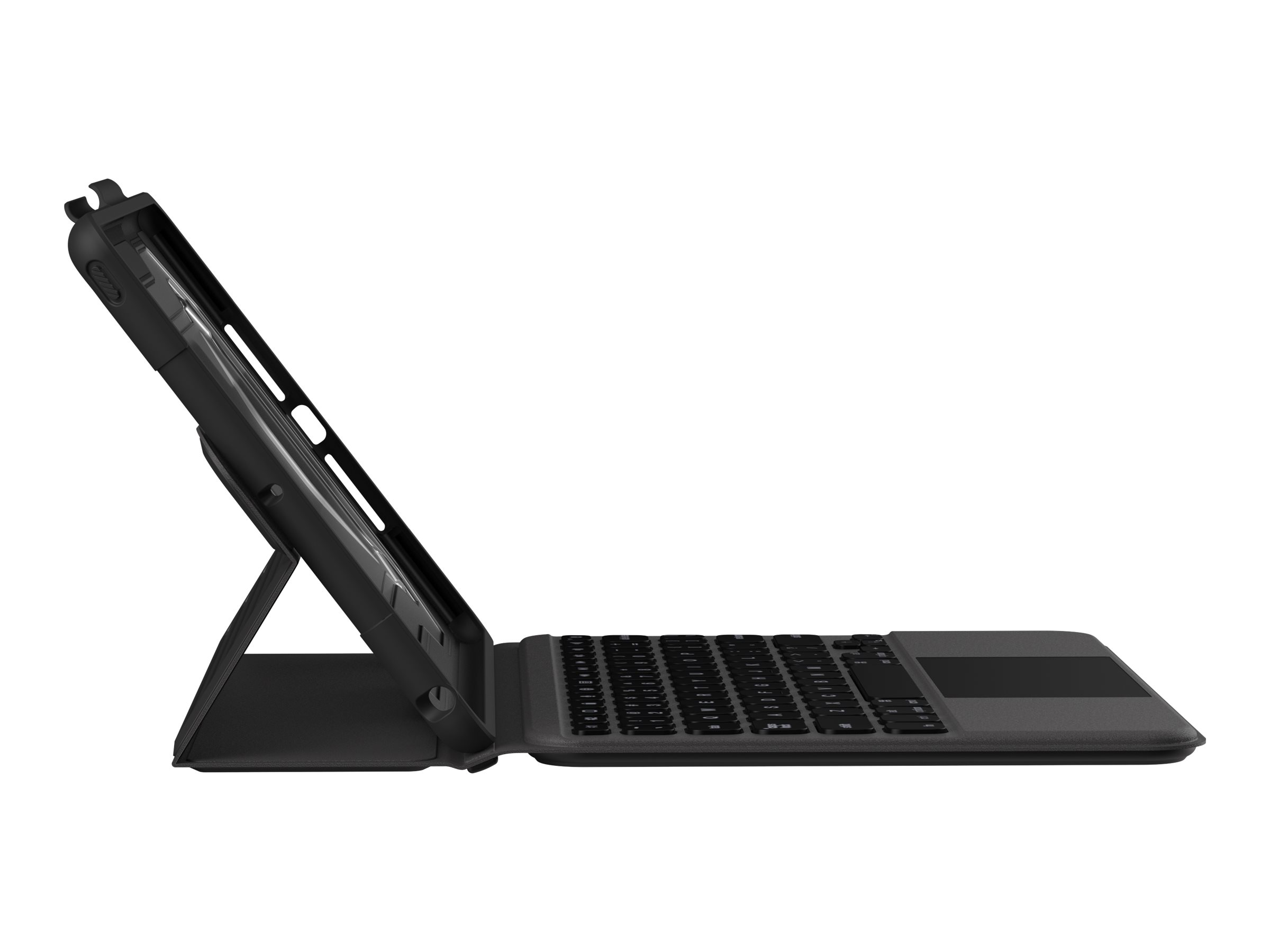 Urban Armor Gear UAG Rugged Bluetooth Keyboard w/Trackpad for iPad 10.2 German - Black/Ash - Tastatur und Folioh�lle (H�lle)