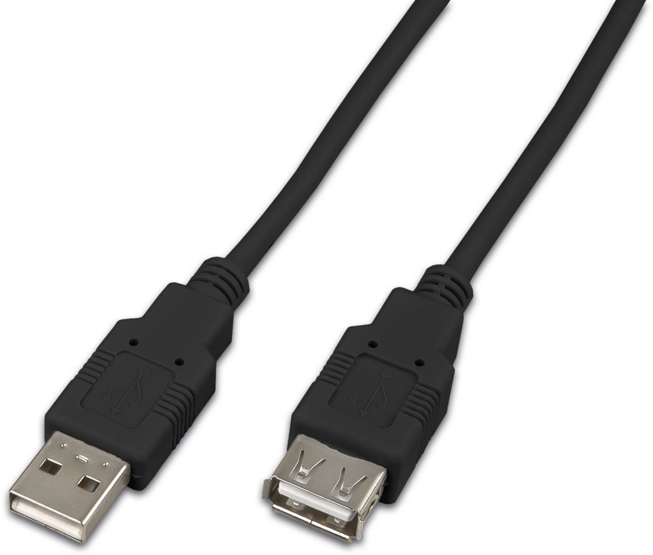 Wirewin USB A-A MF 0.15 SW c�ble USB USB 2.0 0,15 m Noir
