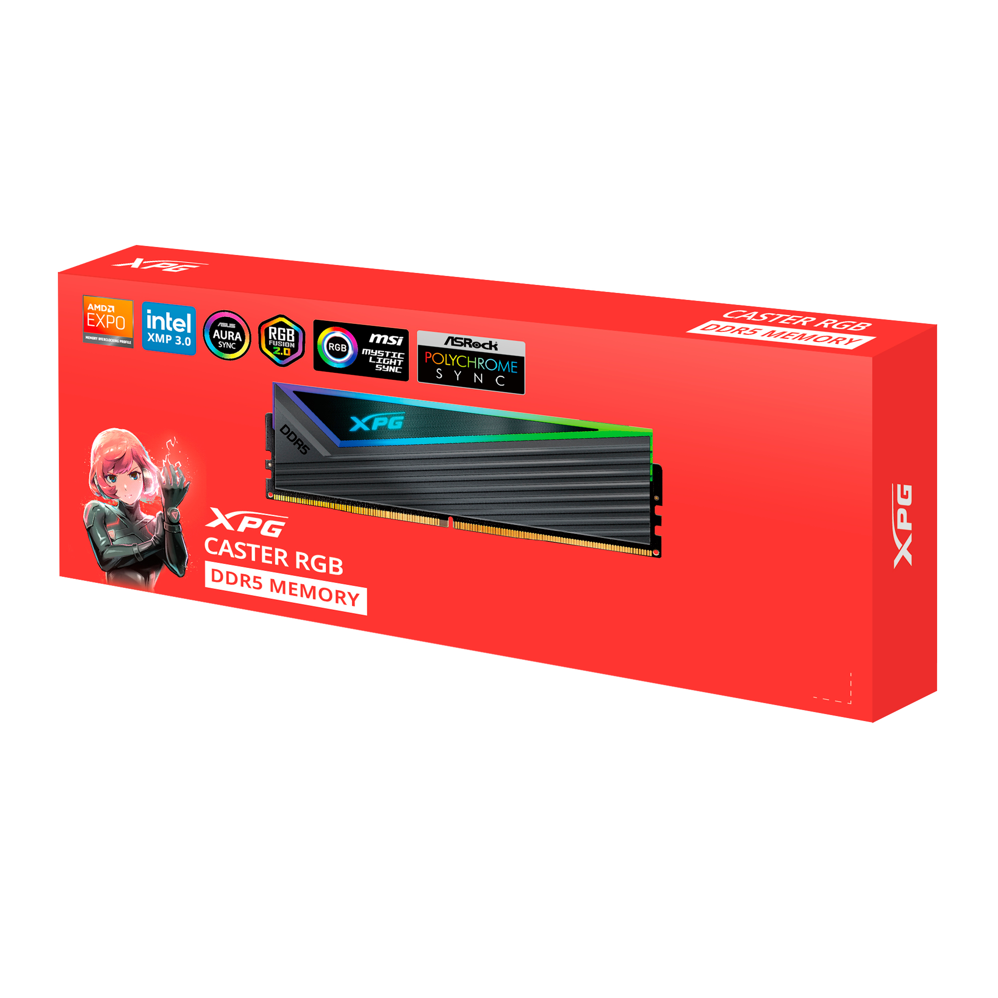 ADATA DIMM 32 GB DDR5-6400 2x 16 Dual-Kit grau AX5U6400C3216G-DCCARGY XPG Caster