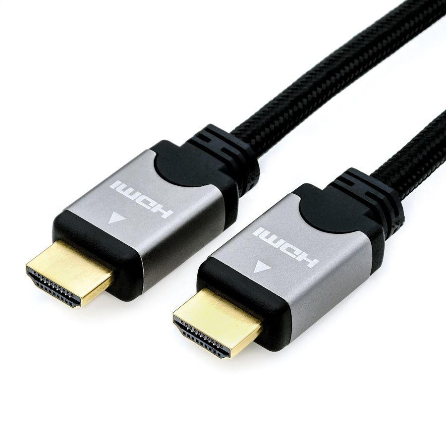 ROLINE 11.04.5855 cavo HDMI 10 m HDMI tipo A (Standard) Nero, Argento
