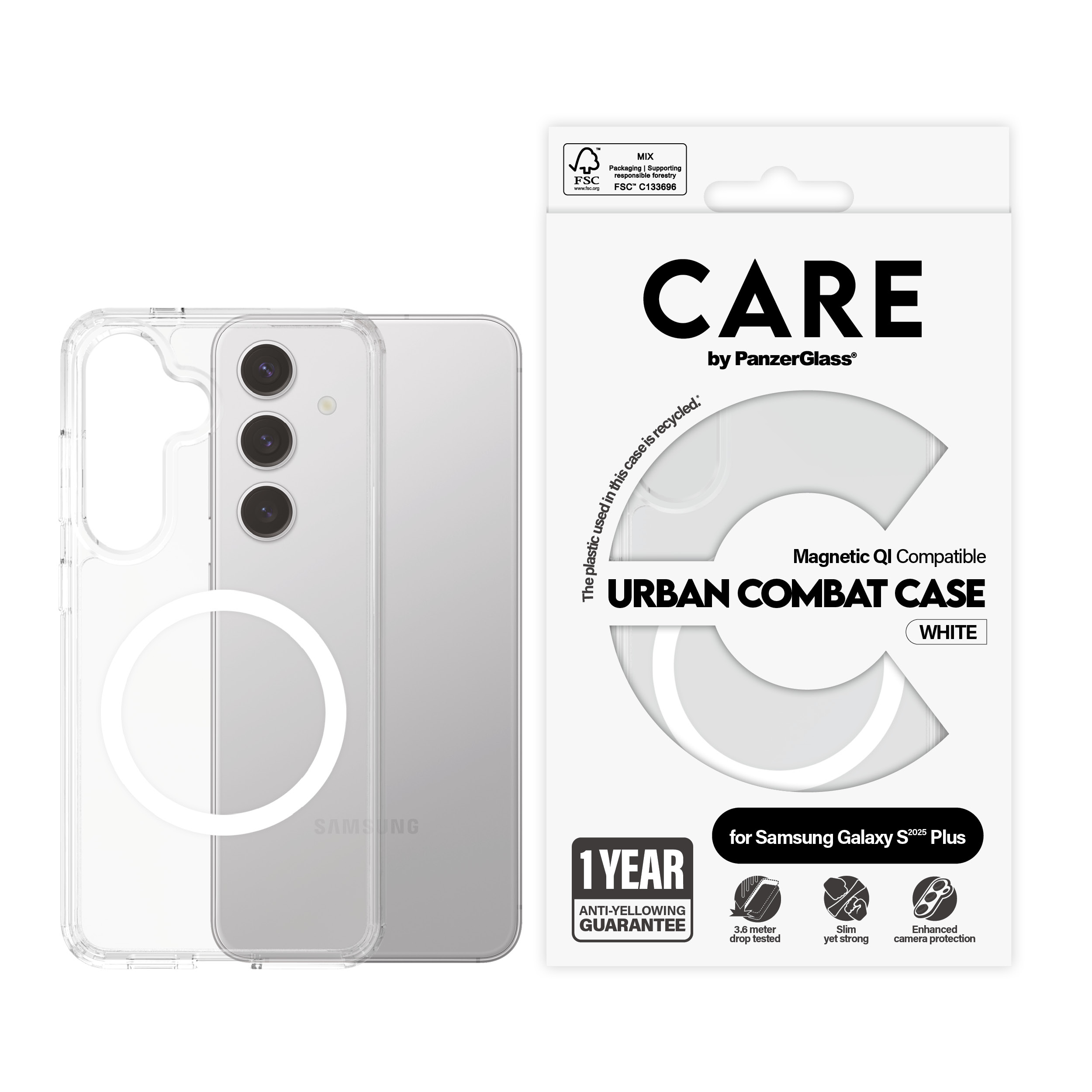 PanzerGlass CRRFUWQG37942 custodia per cellulare Cover Trasparente