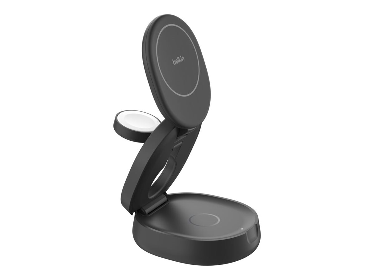Belkin BoostCharge - Kabelloses Ladegert - 3-in-1, magnetic, compact + AC-Netzteil