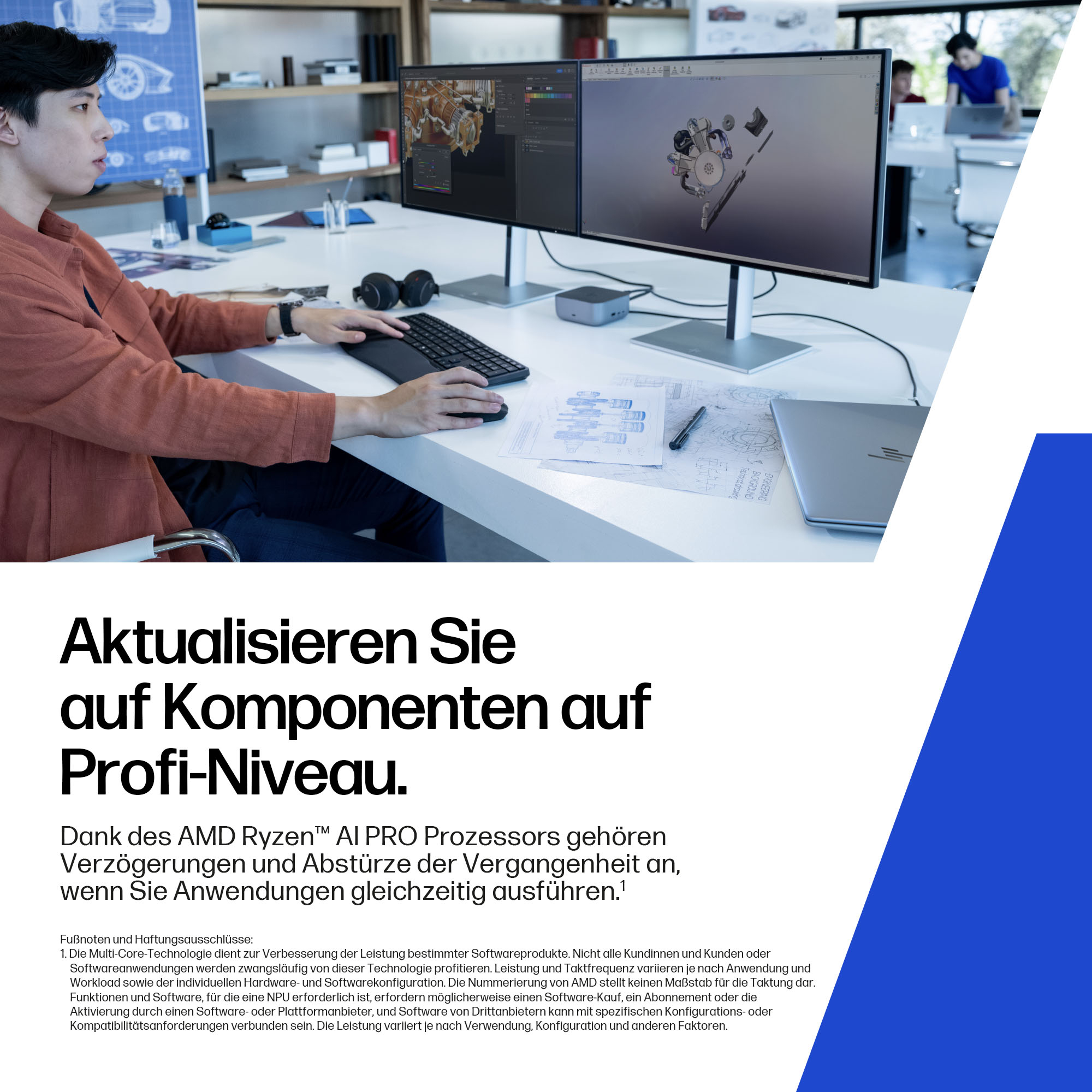 HP ZBook 8 G1ak Mobile Workstation - AMD Ryzen AI 7 350 / 2 GHz - Win 11 Pro - Radeon 860M - 64 GB RAM - 2 TB SSD NVMe, TLC - 35.6 cm (14)