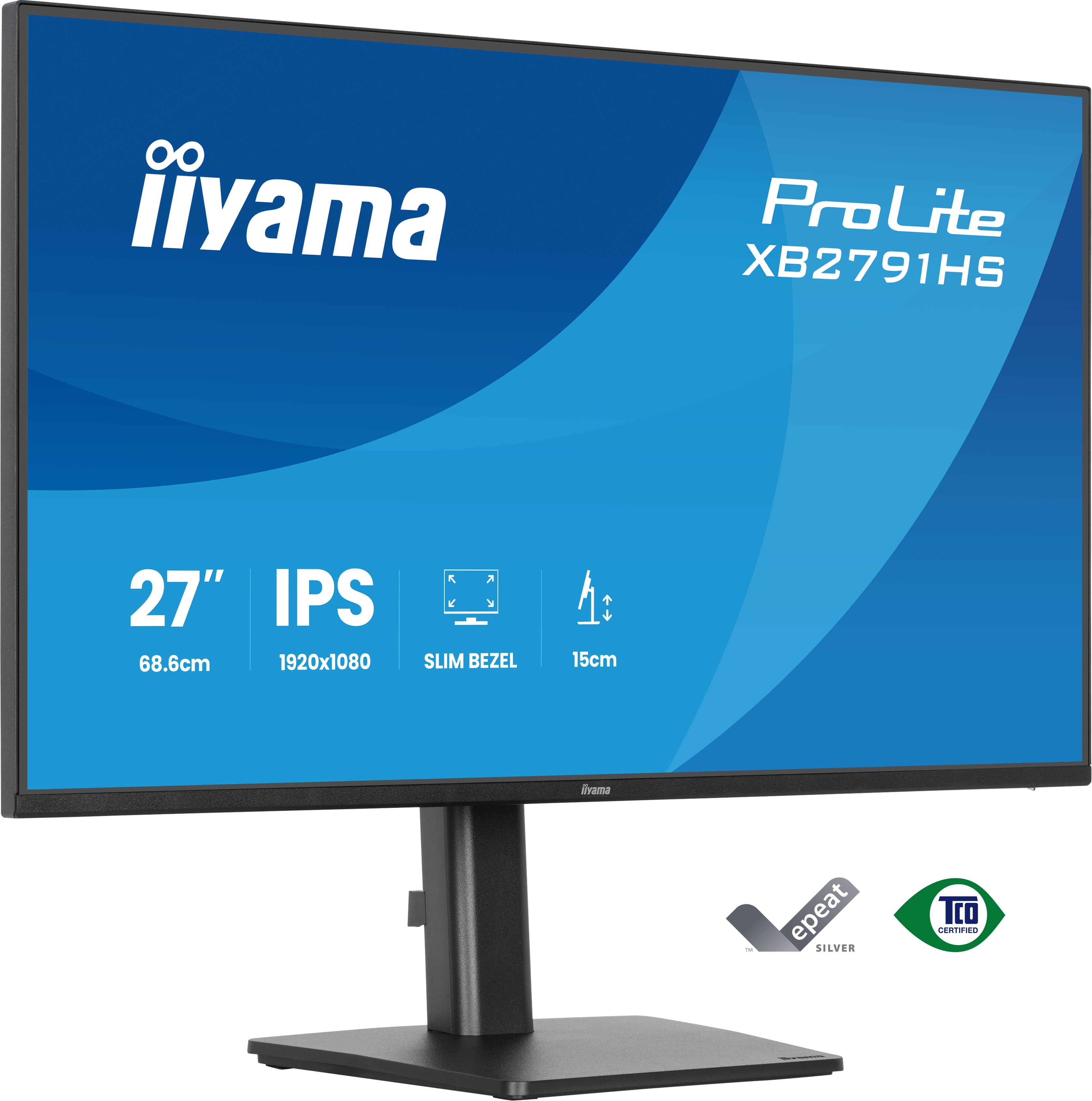iiyama ProLite XB2791HS-B1 computer monitor 68.6 cm (27) 1920 x 1080 pixels Full HD LED Black