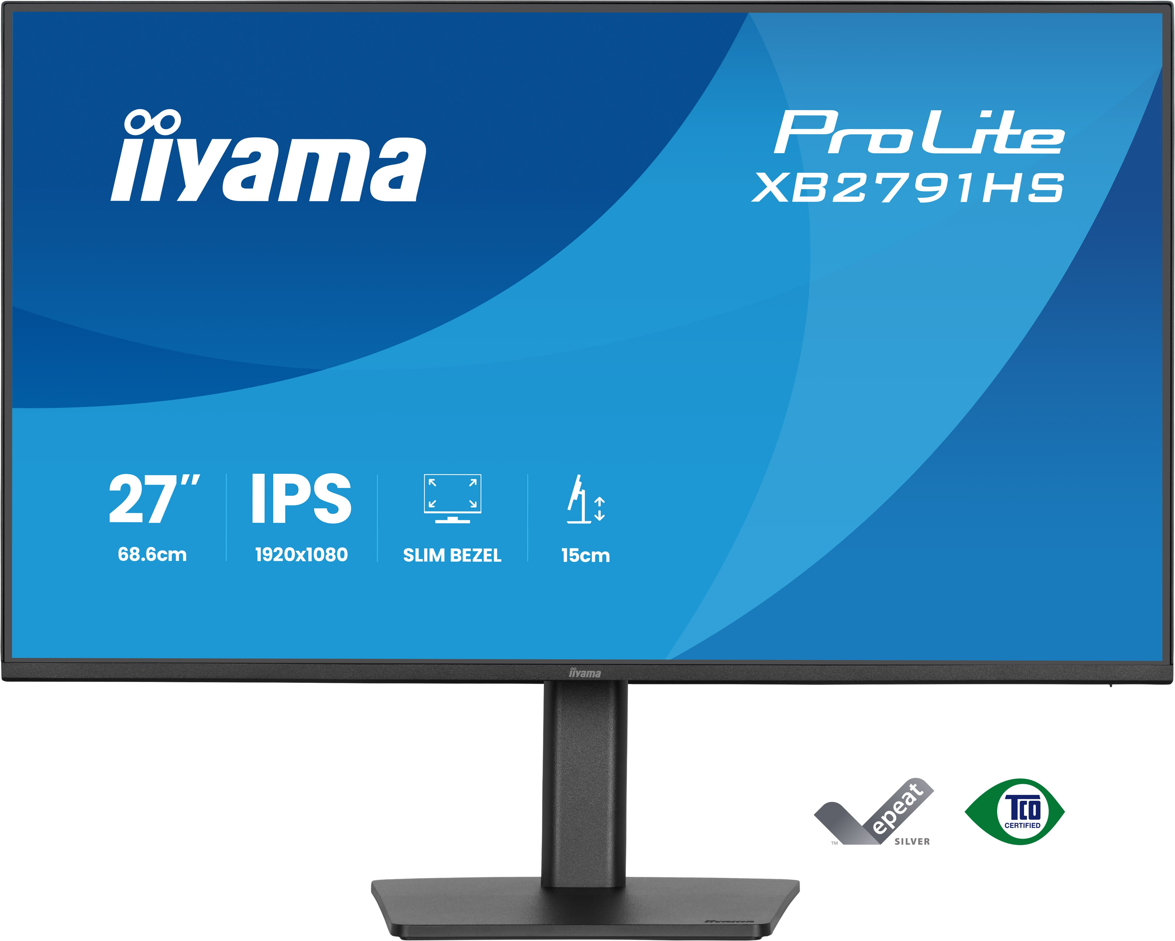 iiyama ProLite XB2791HS-B1 computer monitor 68.6 cm (27) 1920 x 1080 pixels Full HD LED Black