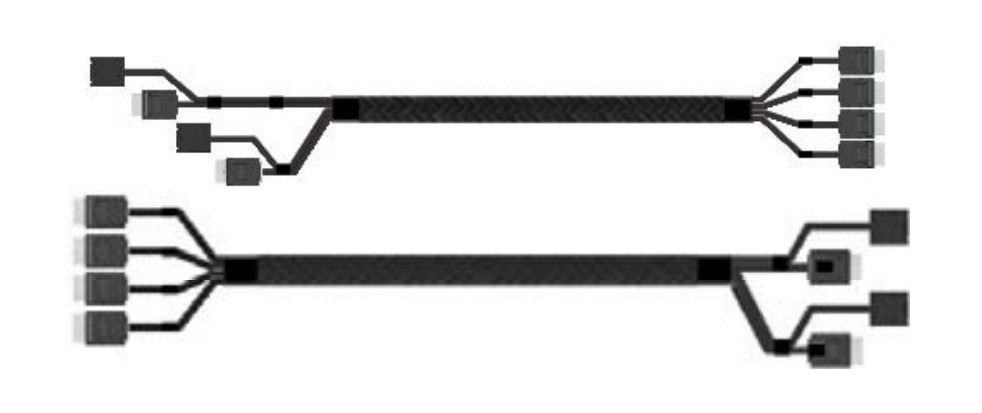 Intel A2U8PSWCXCXK1 cable Serial Attached SCSI (SAS) 0,725 m Negro