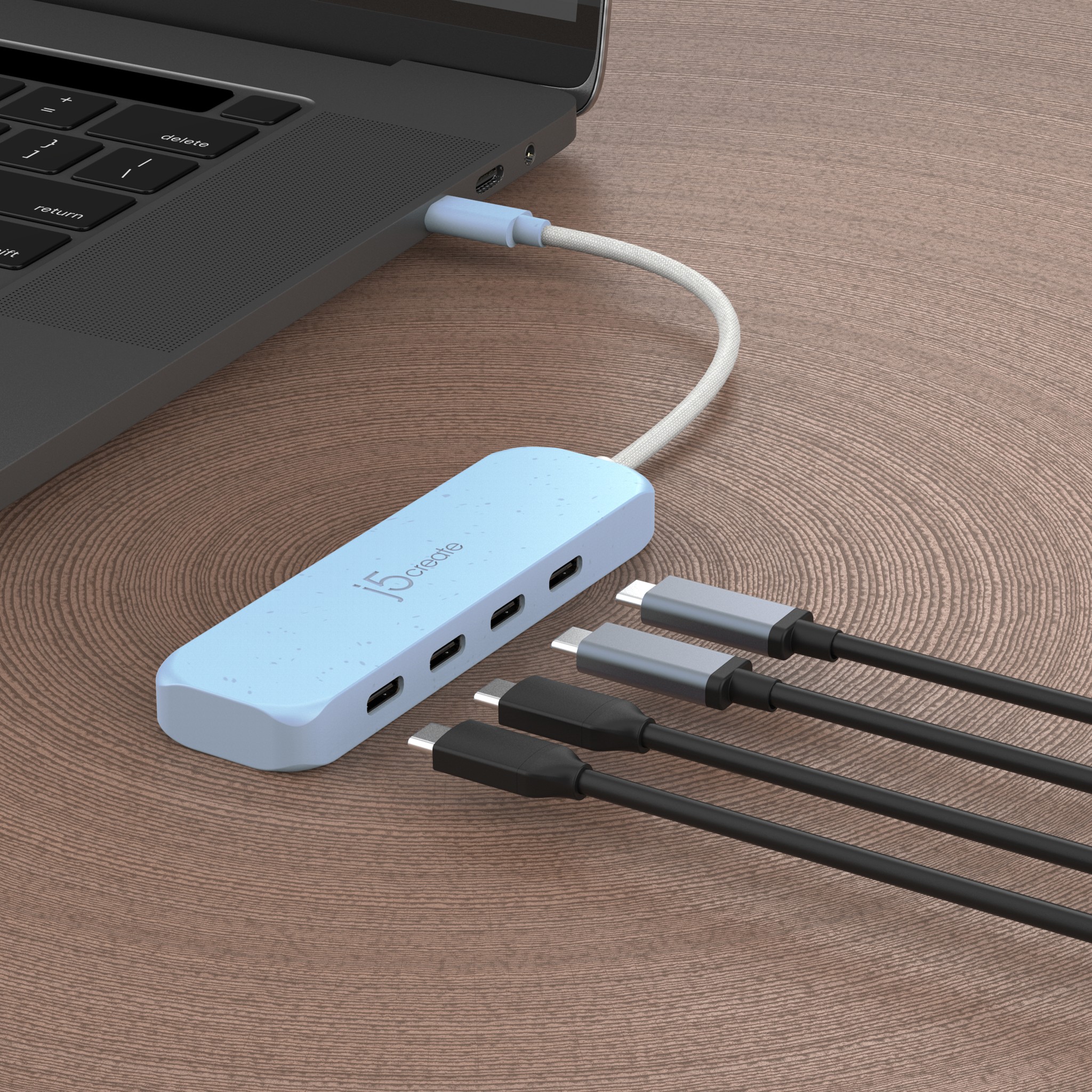 j5create ECO-FRIENDLY USB-C TO 4-PORT