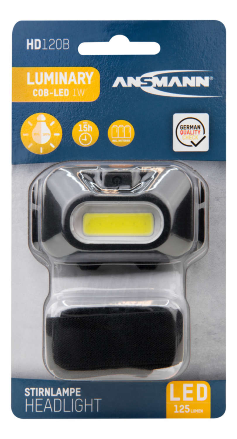 Ansmann HD120B - Stirnlampe - LED (COB) - 1 W