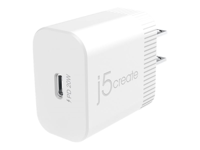 j5create JUP1420 - Netzteil - 20 Watt - 3 A - PD 2.0, PD 3.0 (24 pin USB-C)