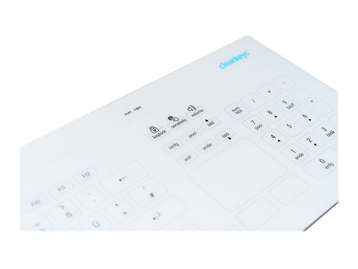 GETT Cleankeys CK4 clavier USB QWERTZ Allemand Blanc