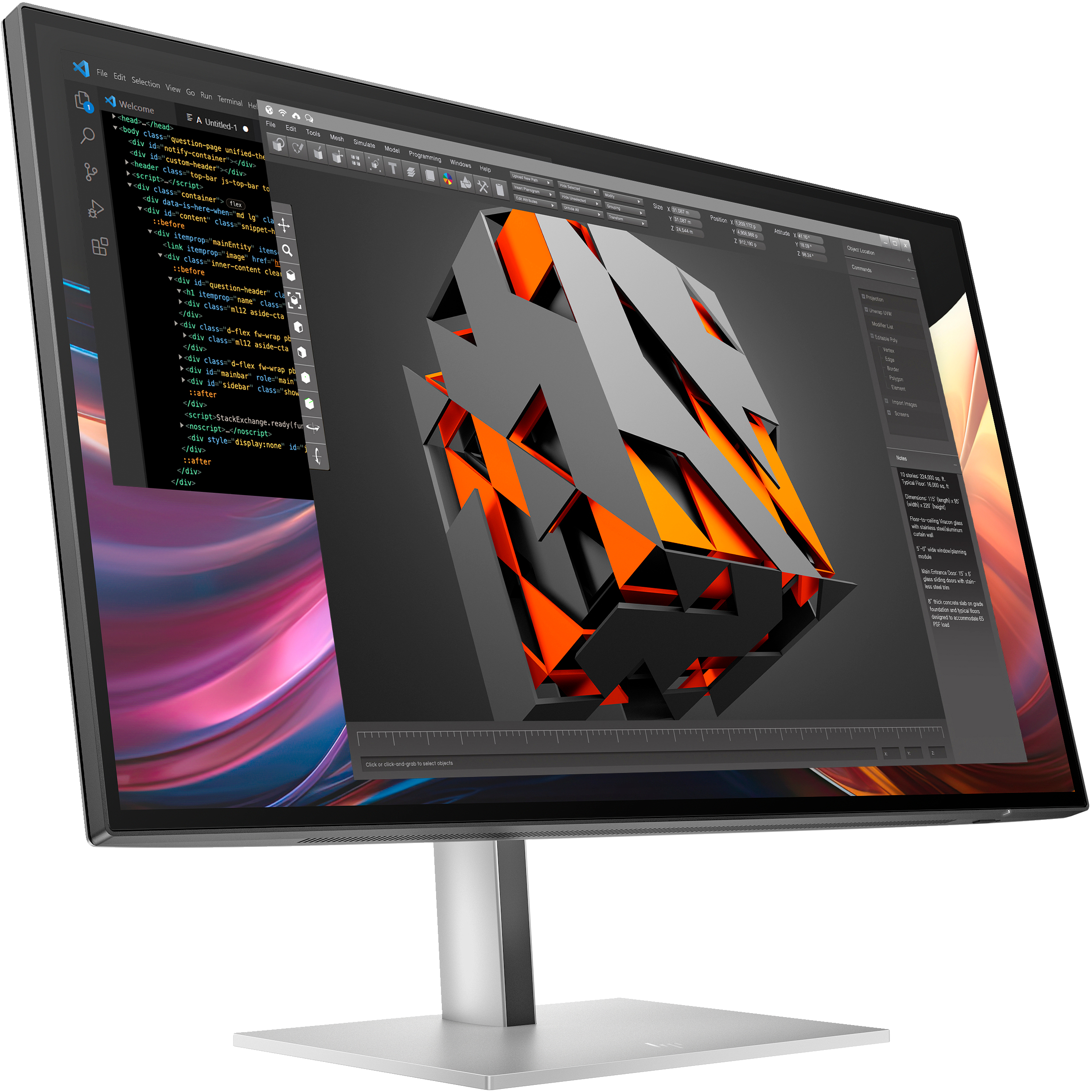 HP 727pq - Series 7 Pro - LED-Monitor - 68.6 cm (27)