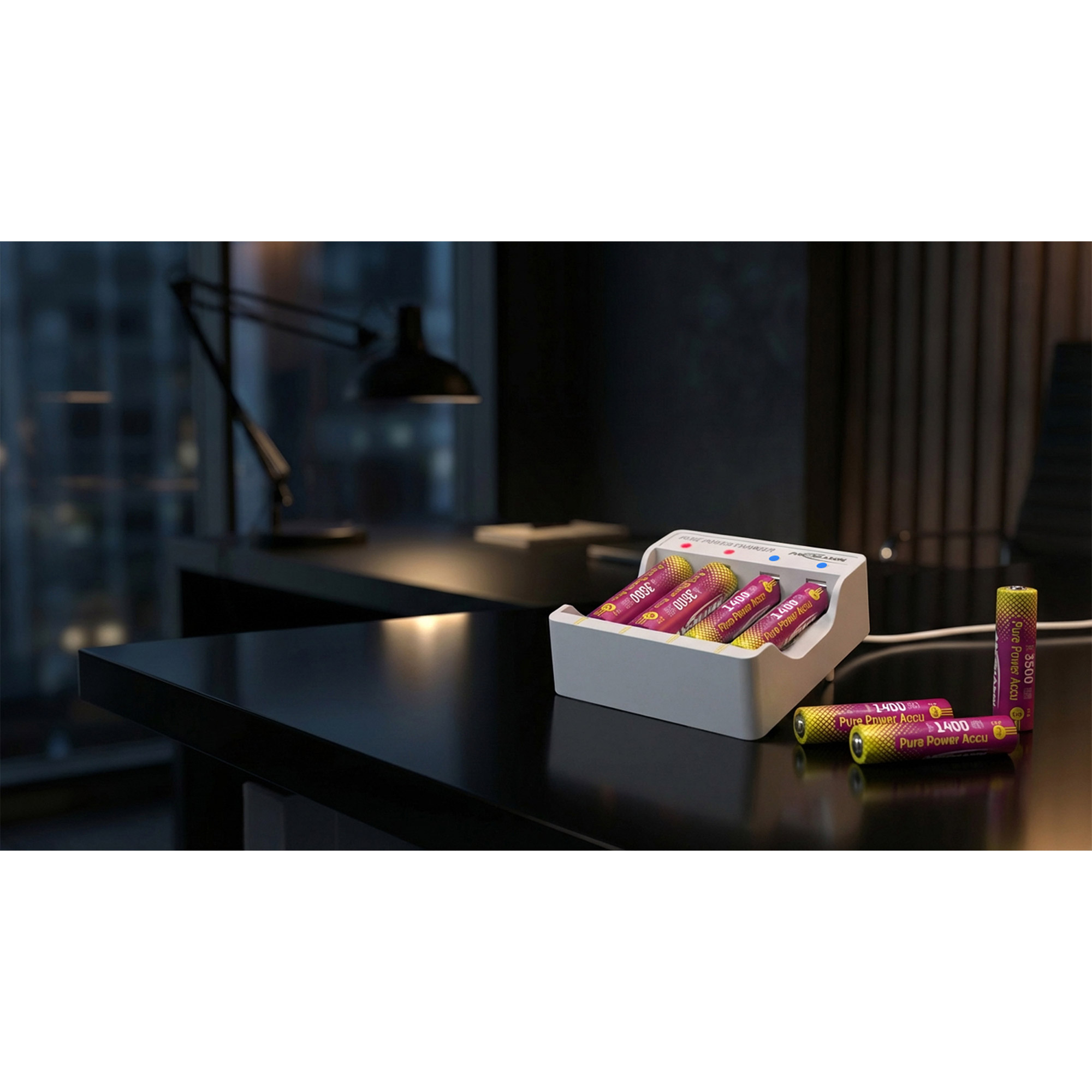Ansmann Ladeger�t PurePower f�r 4xAAA/AA Li-Ion - Ladeger�t - Lithium-Ionen (Li-Ion)