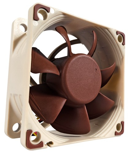 Noctua NF-A6X25 FLX sistema de refrigeraci�n para ordenador Carcasa del ordenador Ventilador 6 cm Marr�n