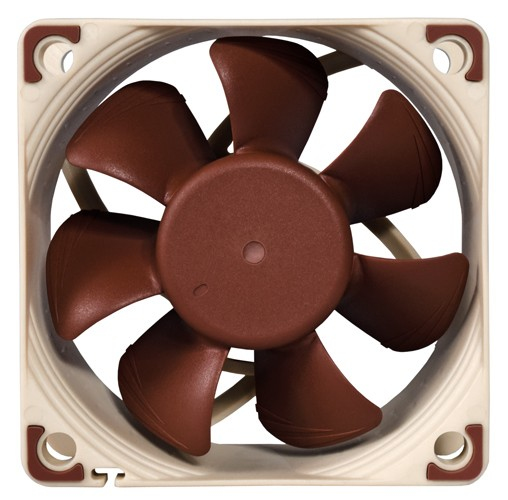 Noctua NF-A6X25 FLX sistema de refrigeraci�n para ordenador Carcasa del ordenador Ventilador 6 cm Marr�n