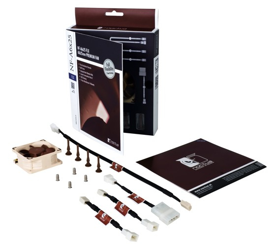 Noctua NF-A6X25 FLX sistema de refrigeraci�n para ordenador Carcasa del ordenador Ventilador 6 cm Marr�n