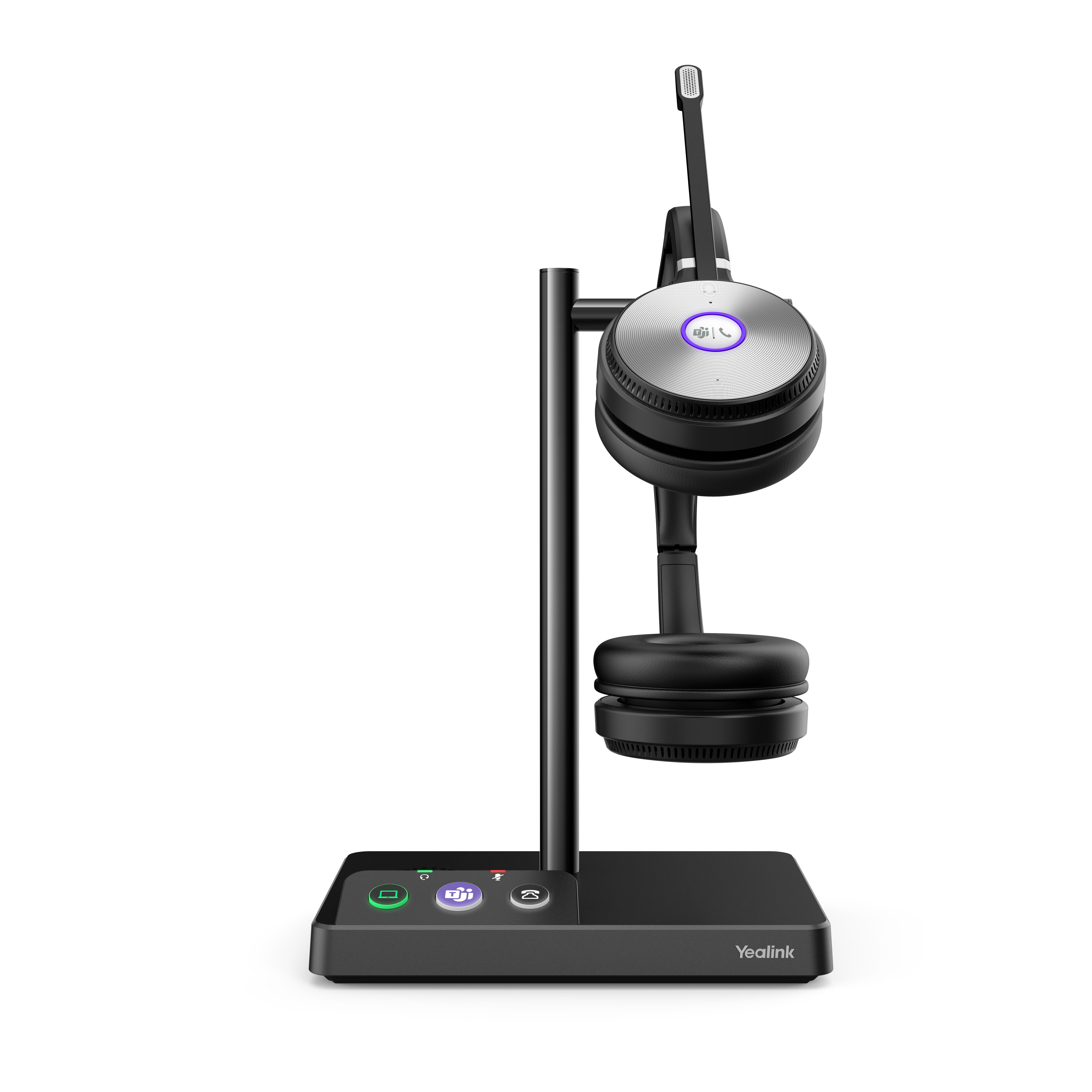 Yealink WH62 Dual UC Auricolare Wireless A Padiglione Ufficio Micro-USB Base di ricarica Nero