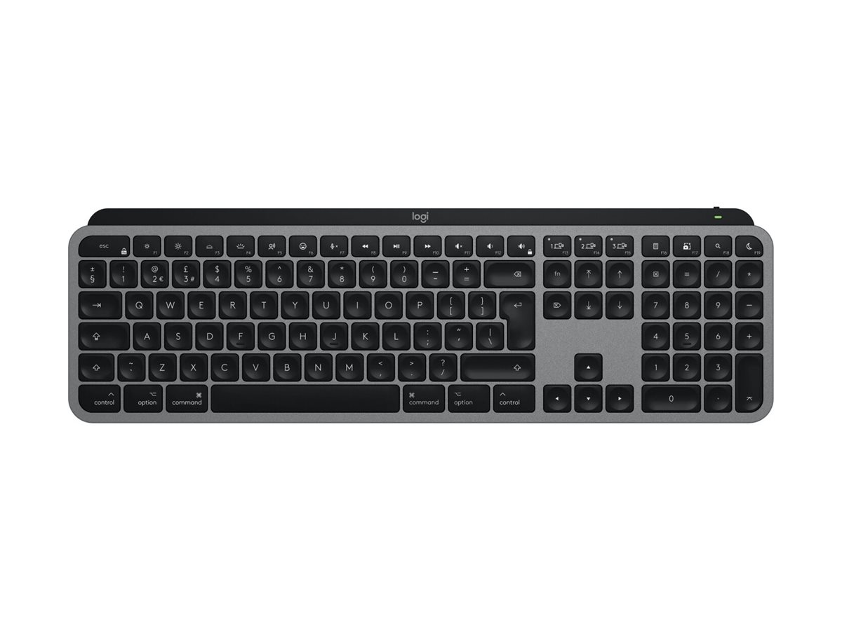 Logitech MX Keys S for Mac teclado Hogar Bluetooth QWERTY Italiano Gris
