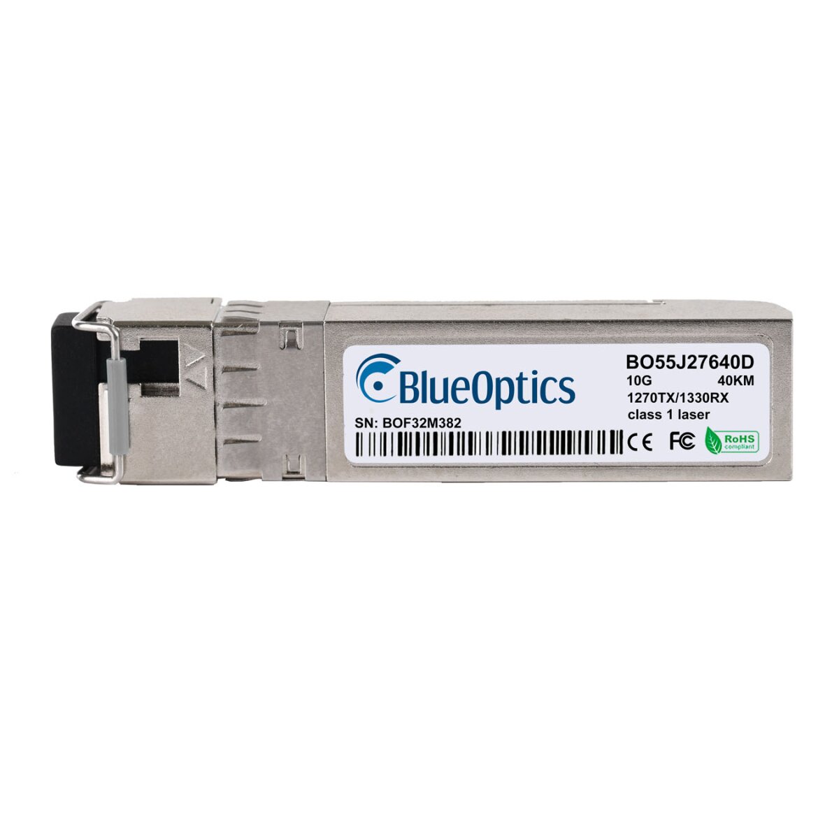 BlueOptics BO55J27640DIN Bidi SFP+ Transceiver 10GBASE-BX-U 40KM industrial