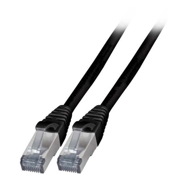 EFB Elektronik K5538SW.5 cble de rseau Noir 5 m Cat6a S/FTP (S-STP)
