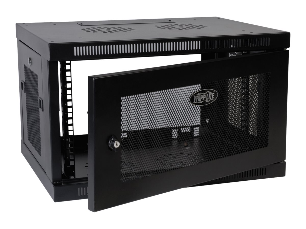 Tripp Lite SRW6U SmartRack 6U Low-Profile Switch-Depth Wall-Mount Mini Rack Enclosure