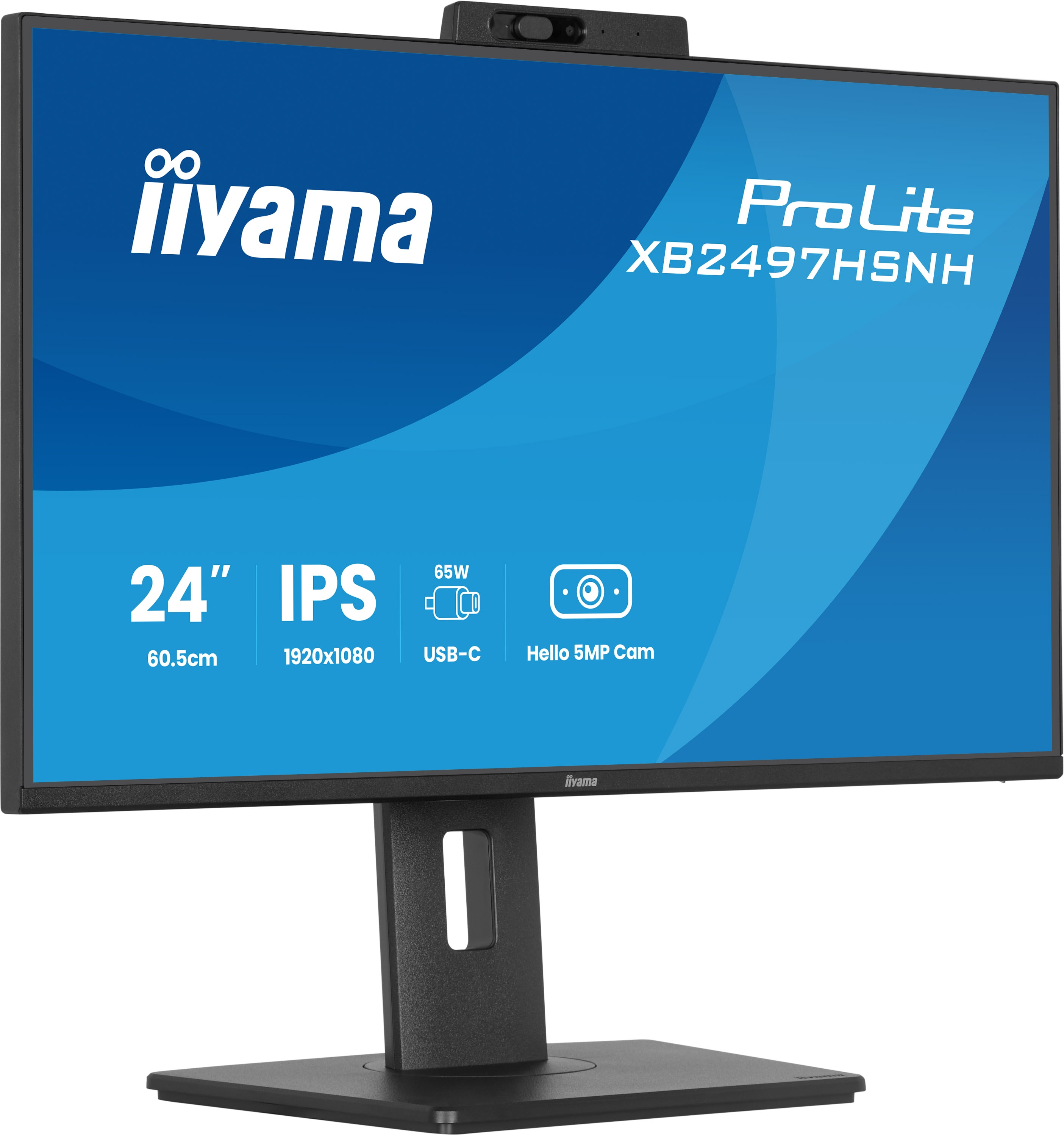 iiyama ProLite XB2497HSNH-B1 24IN IPS LCD 4MS 1920X1080 350CD/M2 HDMI/DP/USB 2 pantalla para PC 60,5 cm (23.8) 1920 x 1080 Pixeles Full HD Negro