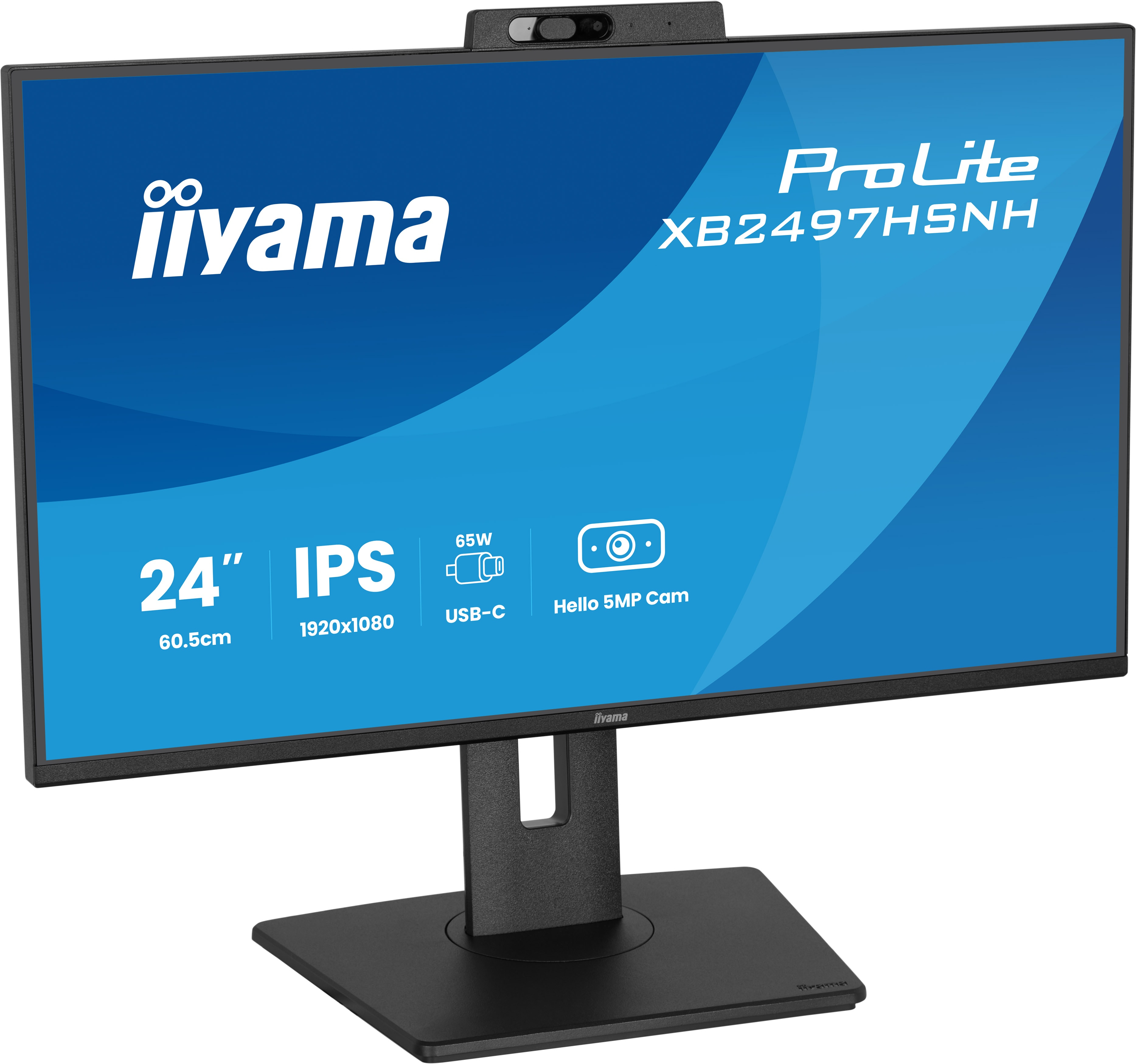 iiyama ProLite XB2497HSNH-B1 24IN IPS LCD 4MS 1920X1080 350CD/M2 HDMI/DP/USB 2 pantalla para PC 60,5 cm (23.8) 1920 x 1080 Pixeles Full HD Negro