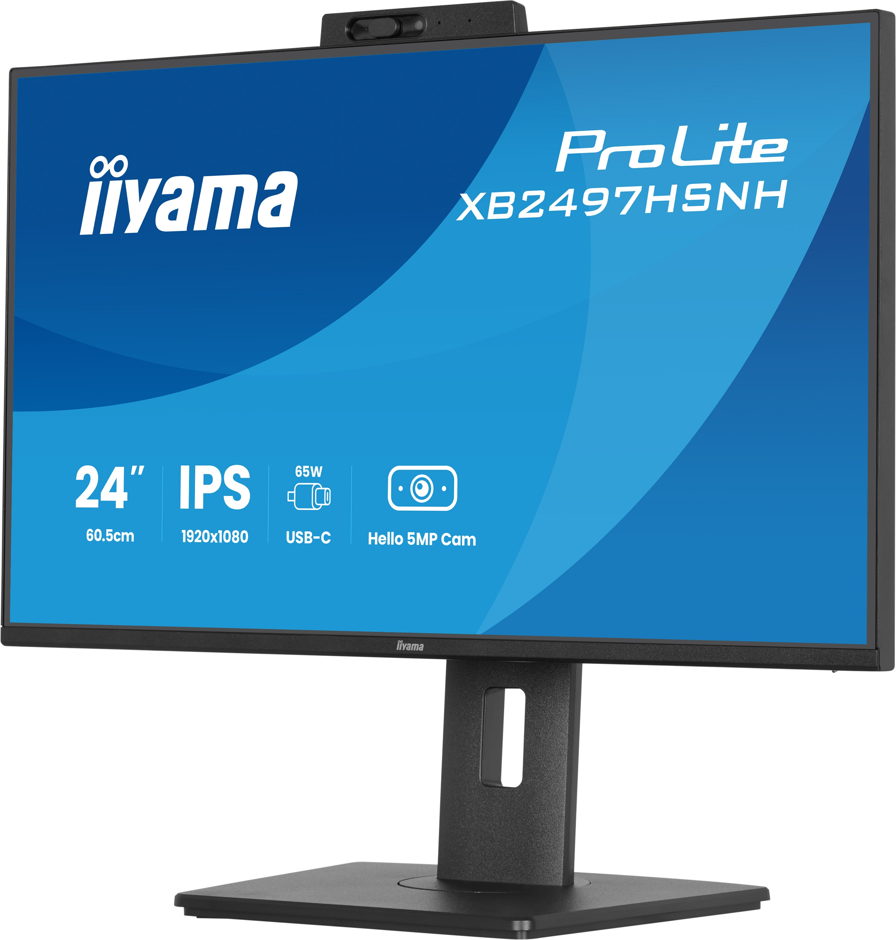iiyama ProLite XB2497HSNH-B1 24IN IPS LCD 4MS 1920X1080 350CD/M2 HDMI/DP/USB 2 pantalla para PC 60,5 cm (23.8) 1920 x 1080 Pixeles Full HD Negro