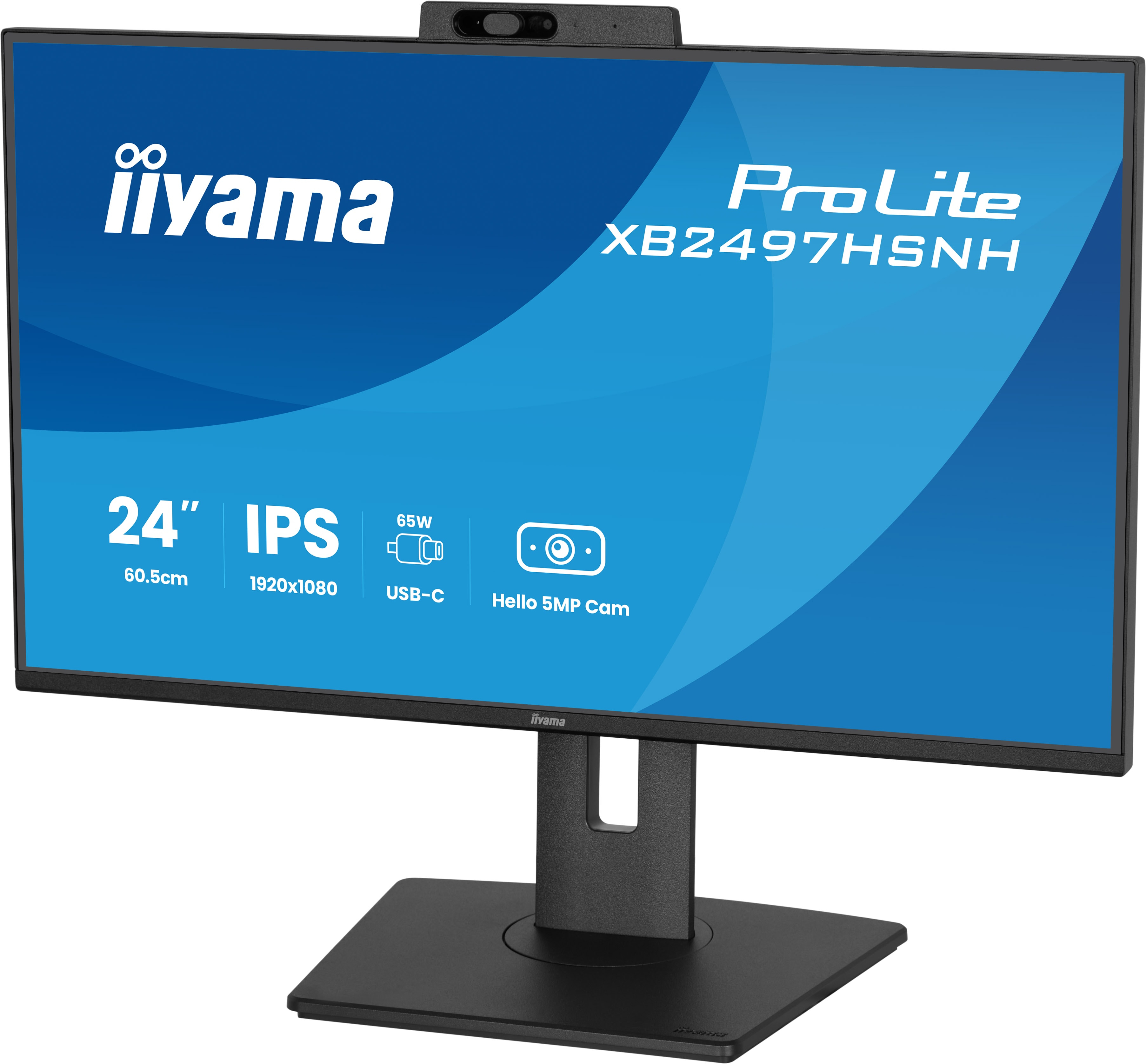 iiyama ProLite XB2497HSNH-B1 24IN IPS LCD 4MS 1920X1080 350CD/M2 HDMI/DP/USB 2 pantalla para PC 60,5 cm (23.8) 1920 x 1080 Pixeles Full HD Negro