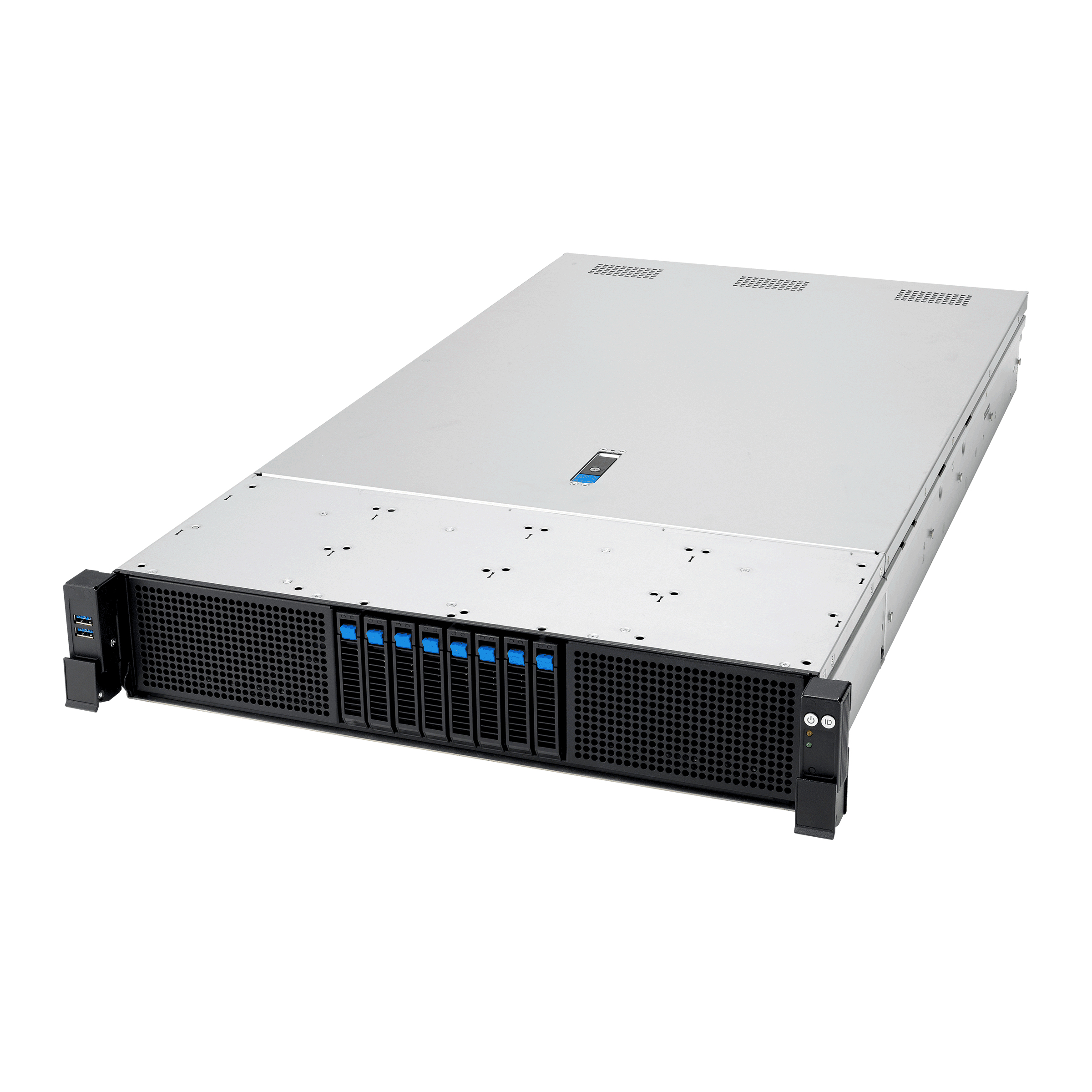 ASUS RS720A-E13-RS8U Socket SP5 Armadio (2U) Nero, Argento