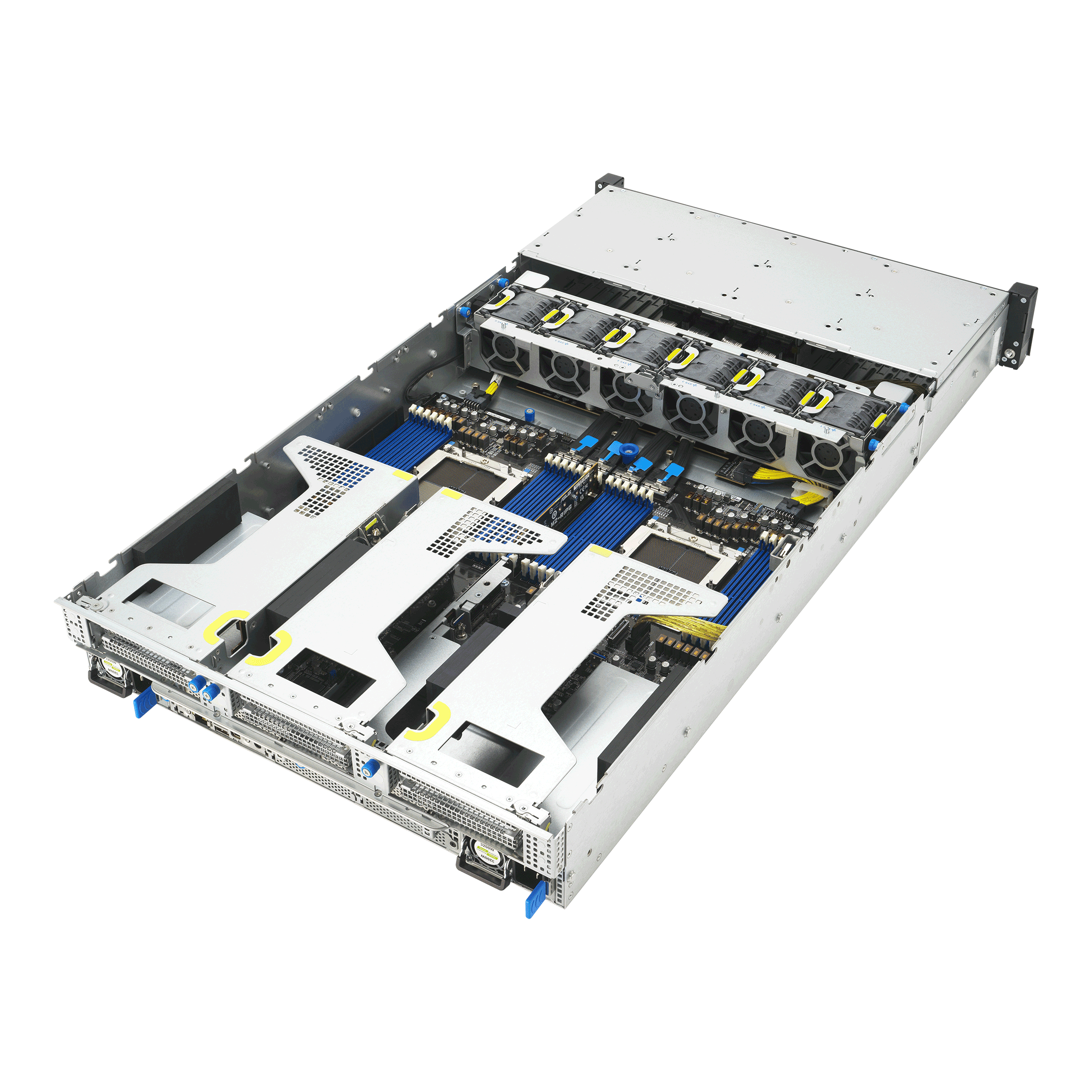 ASUS RS720A-E13-RS8U Socket SP5 Armadio (2U) Nero, Argento