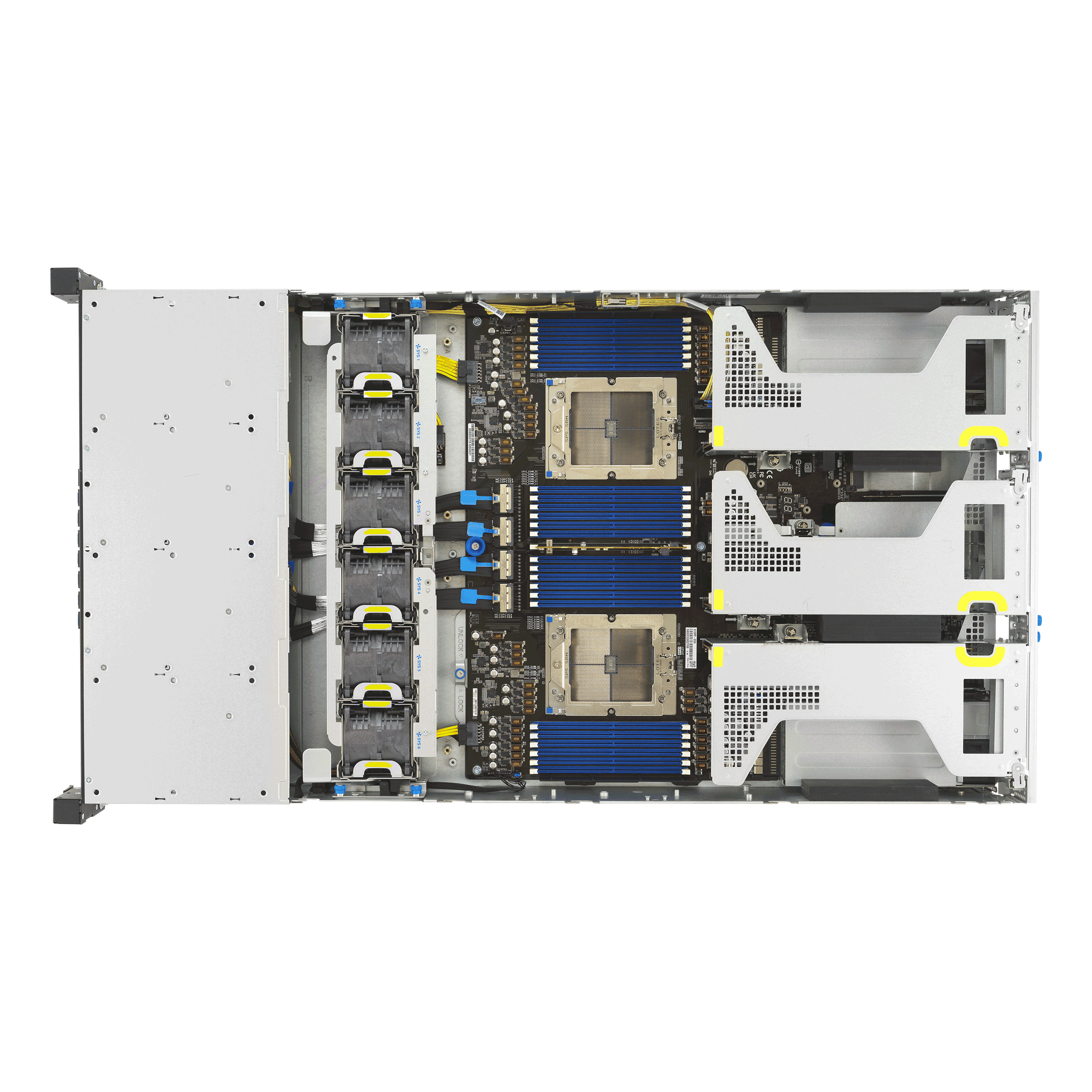 ASUS RS720A-E13-RS8U Socket SP5 Armadio (2U) Nero, Argento