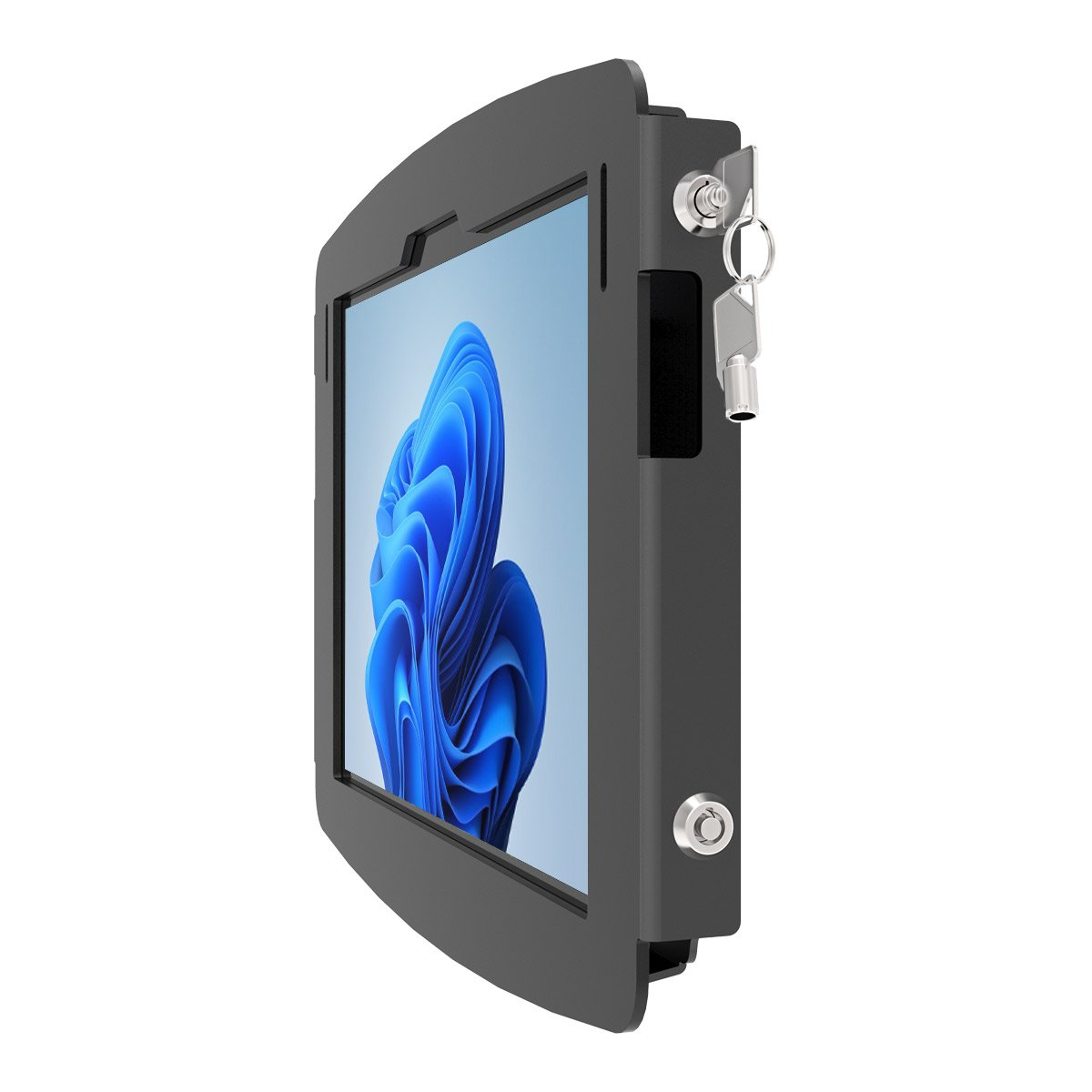 Compulocks Surface Pro 8-9 Space Enclosure Wall Mount - Gehuse - fr Tablett - verriegelbar - hochwertiges Aluminium - Schwarz - Bildschirmgre: 33 cm (13)