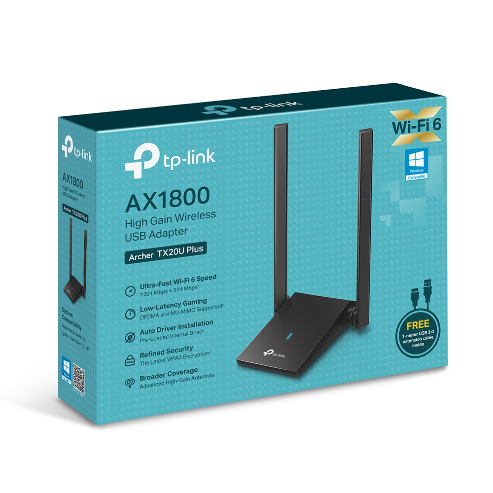 TP-Link AX1800 Dual Antennas High Gain Wireless USB Adapter