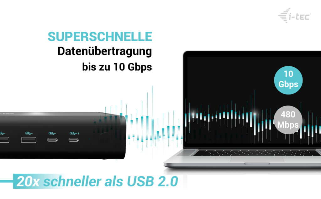i-tec Universal 6x 4K/60Hz Display Docking Station + Power Delivery 140W