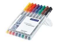 STAEDTLER Lumocolor 315 - Marker - nicht dauerhaft - gemischte Farben - 1 mm - Mittel (Packung mit 8)