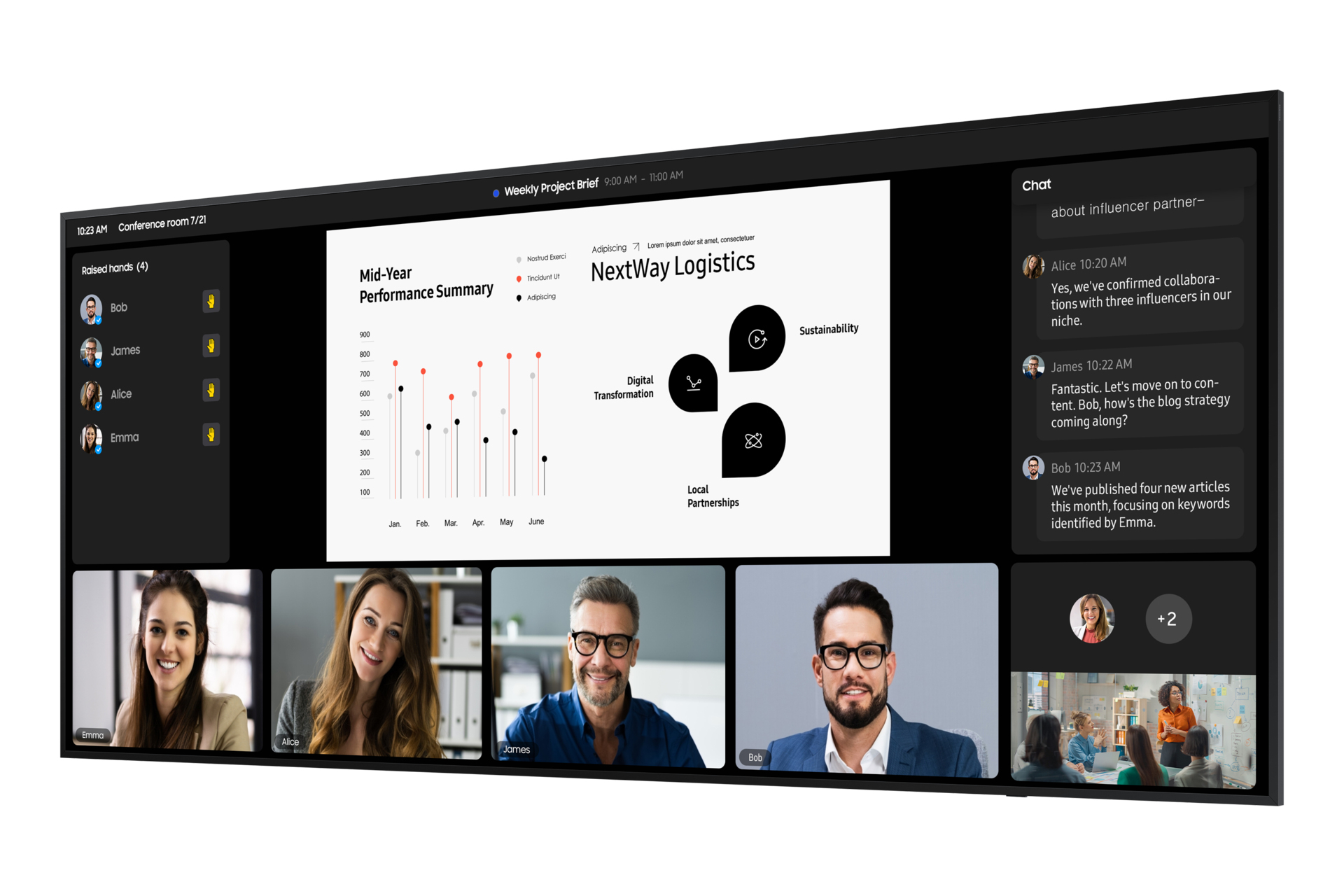 Samsung QP105DX-5K - 267 cm (105) Diagonalklasse QPDX-5K Series LCD-Display mit LED-Hintergrundbeleuchtung - Digital Signage - Tizen OS - 5K UHD (2160p)