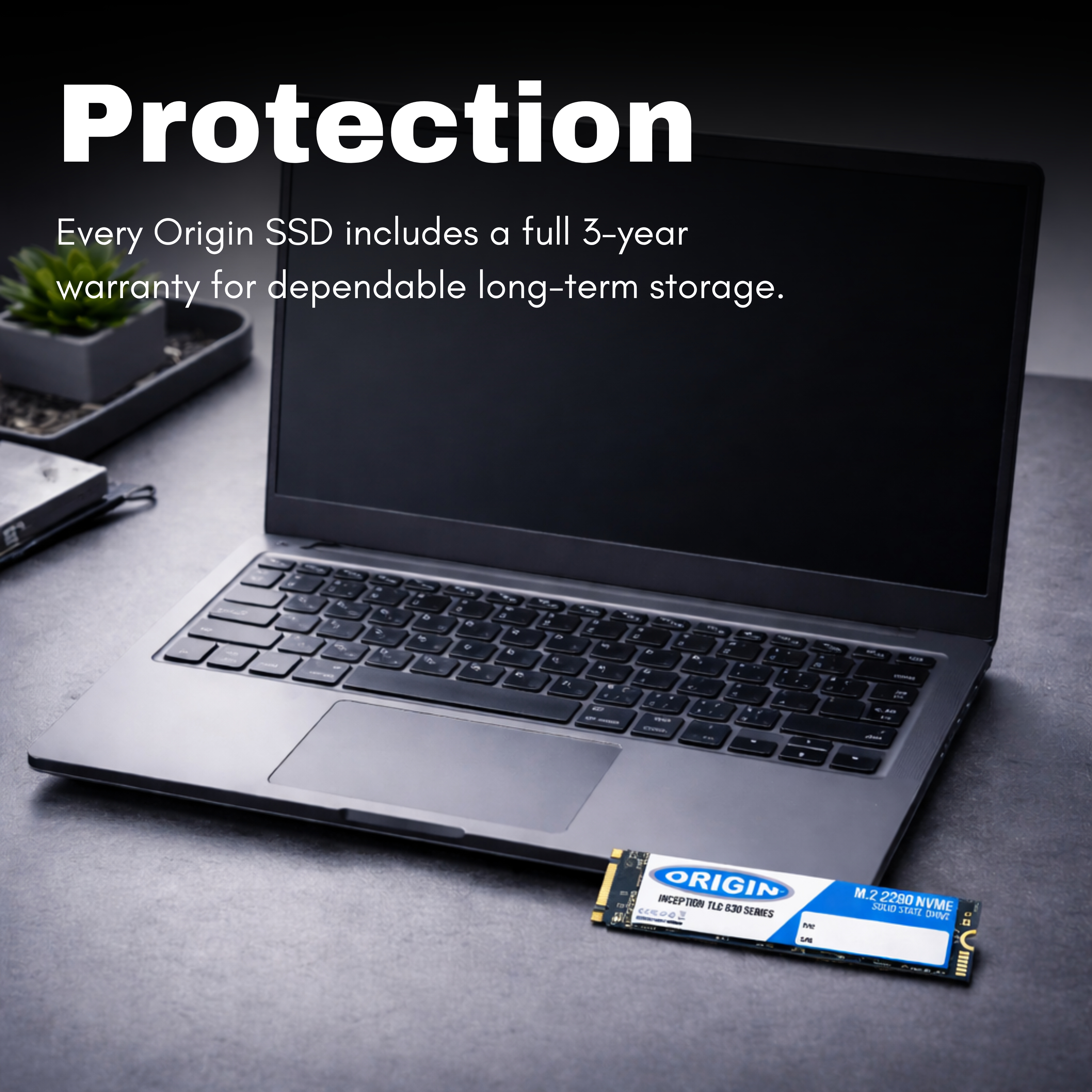 Origin Storage Inception SSD 512GB PCIE 4.0 NVMe M.2 3D TLC 80mm