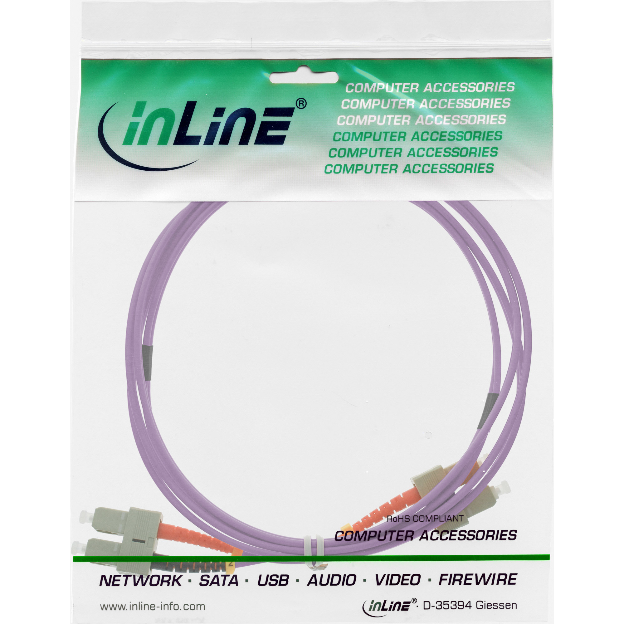 InLine Patch-Kabel - SC multi-mode (M) bis SC multi-mode (M)
