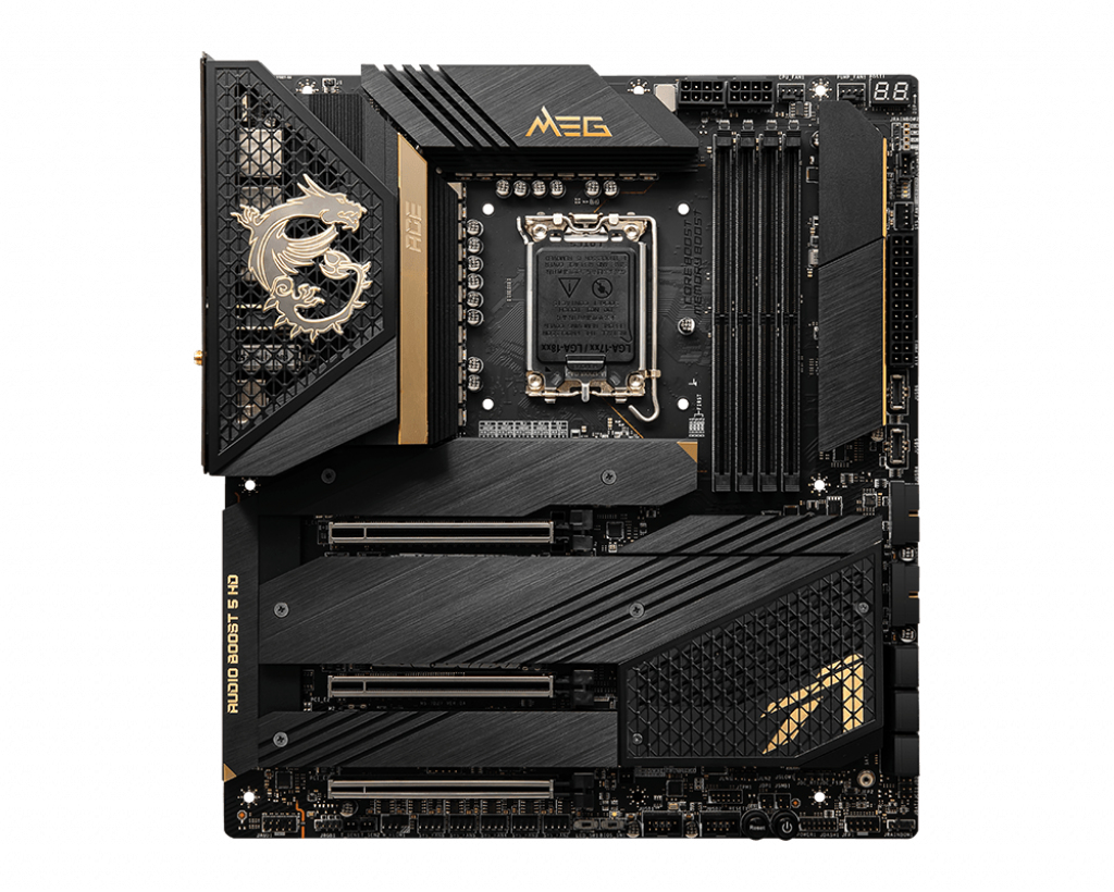 MSI MEG Z690 ACE - Motherboard - E-ATX - LGA1700-Sockel - Z690 Chipsatz - USB-C Gen2, USB 3.2 Gen 1, USB 3.2 Gen 2, USB-C Gen 2x2 - Wi-Fi, Bluetooth, 2 x 2.5 Gigabit LAN - Onboard-Grafik (CPU erforderlich)