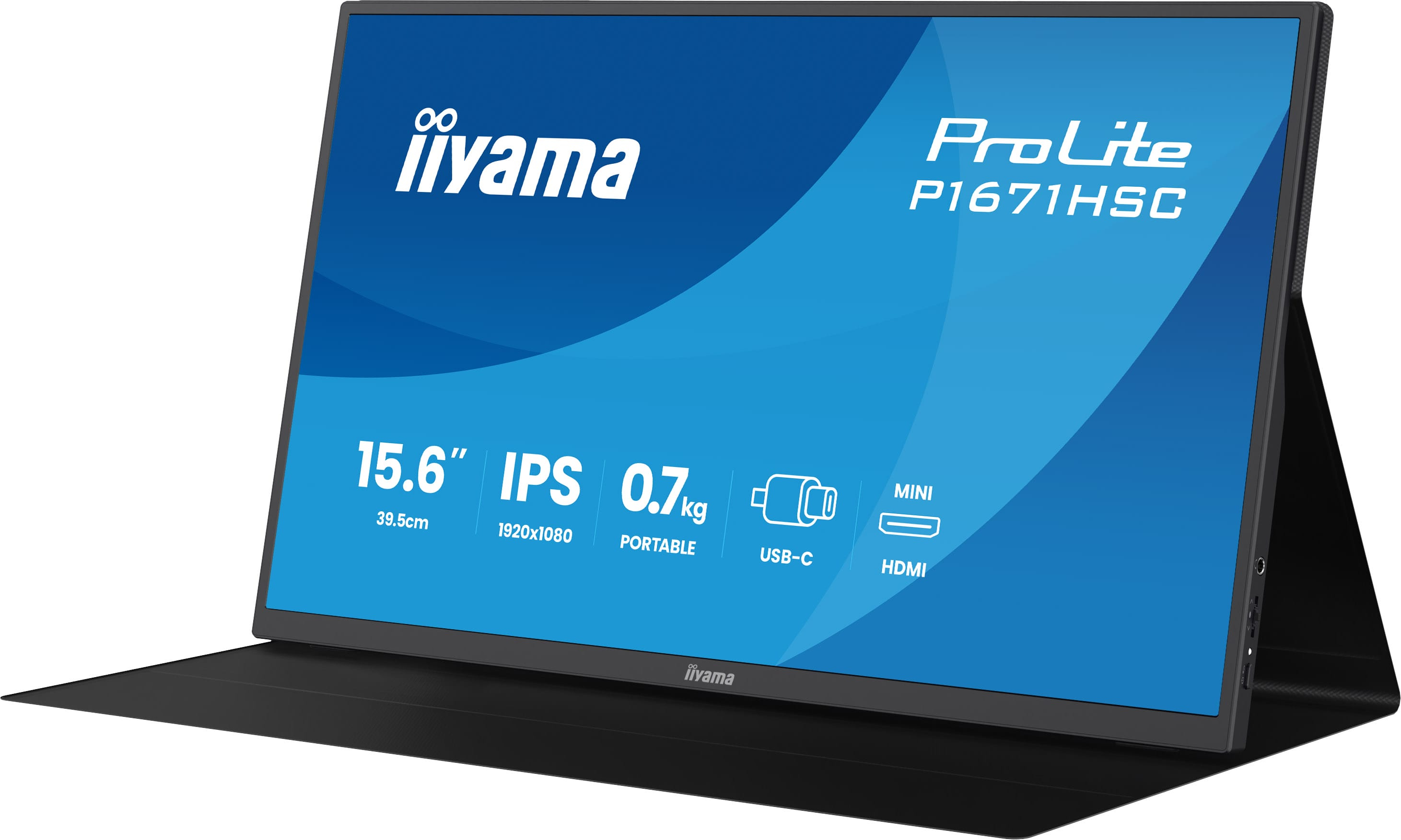 Iiyama ProLite P1671HSC-B1 - LED-Monitor - 39.6 cm (15.6)
