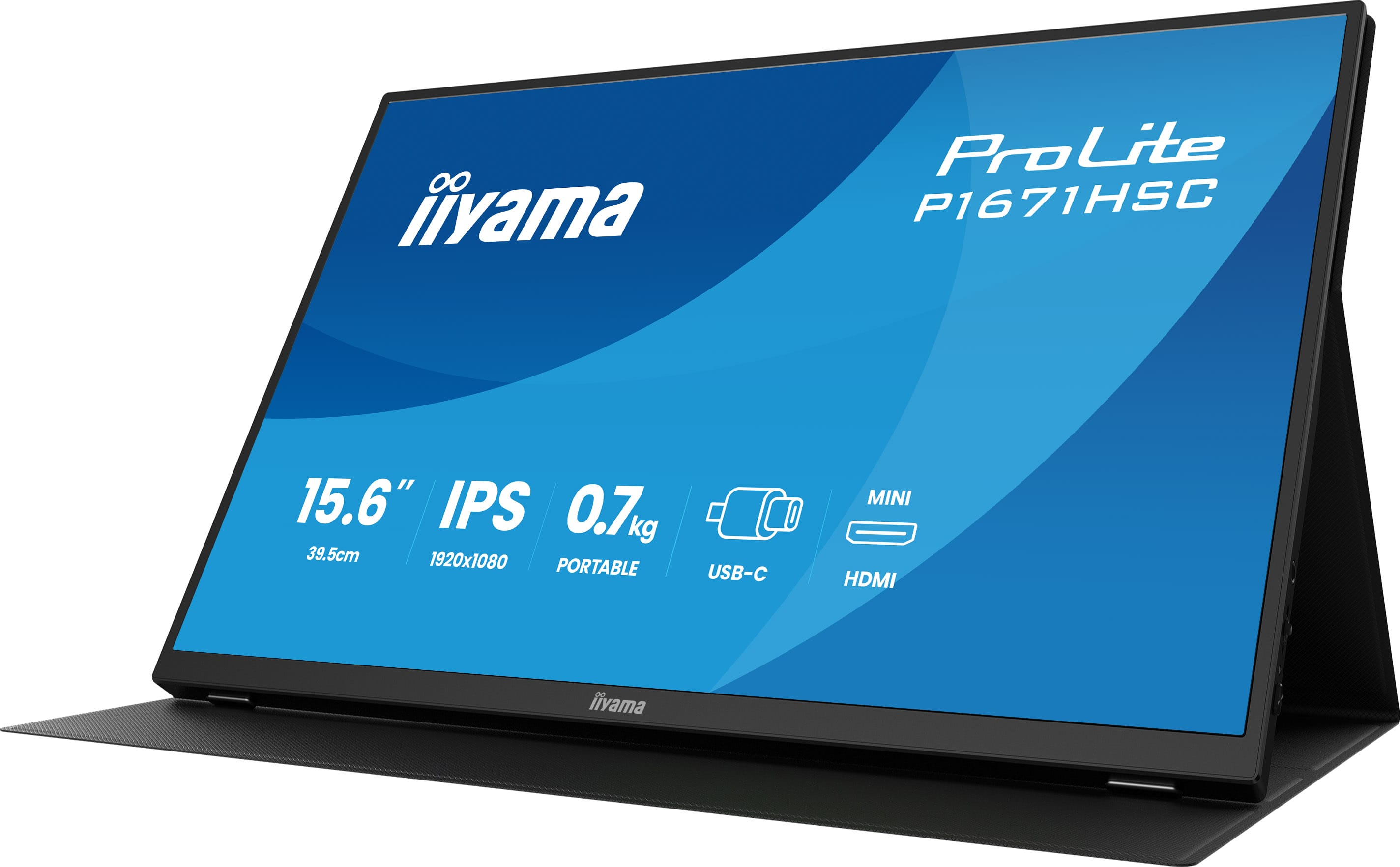 Iiyama ProLite P1671HSC-B1 - LED-Monitor - 39.6 cm (15.6)