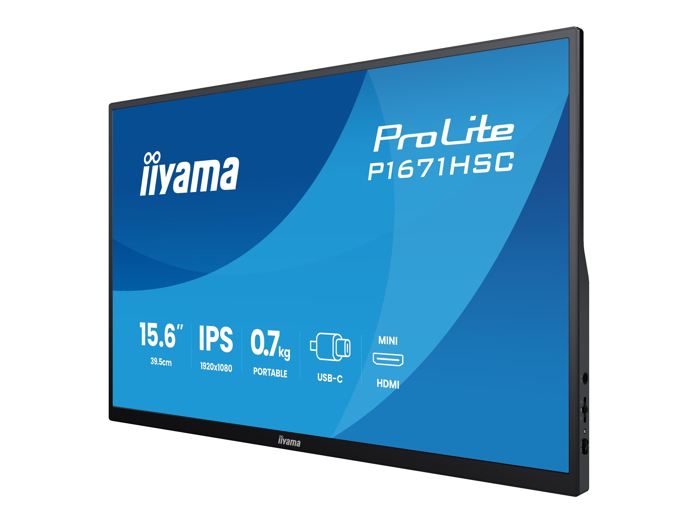 Iiyama ProLite P1671HSC-B1 - LED-Monitor - 39.6 cm (15.6)