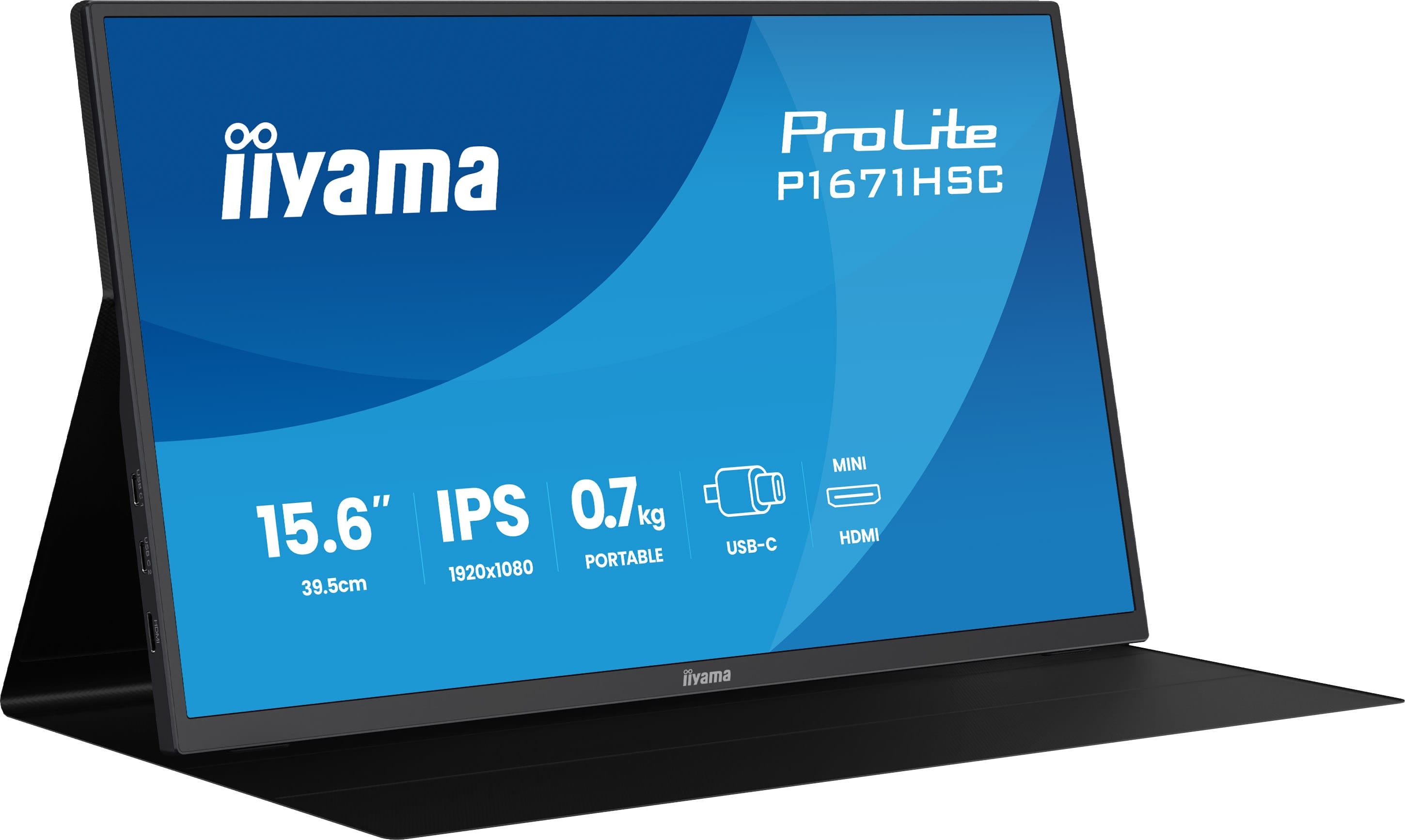 Iiyama ProLite P1671HSC-B1 - LED-Monitor - 39.6 cm (15.6)