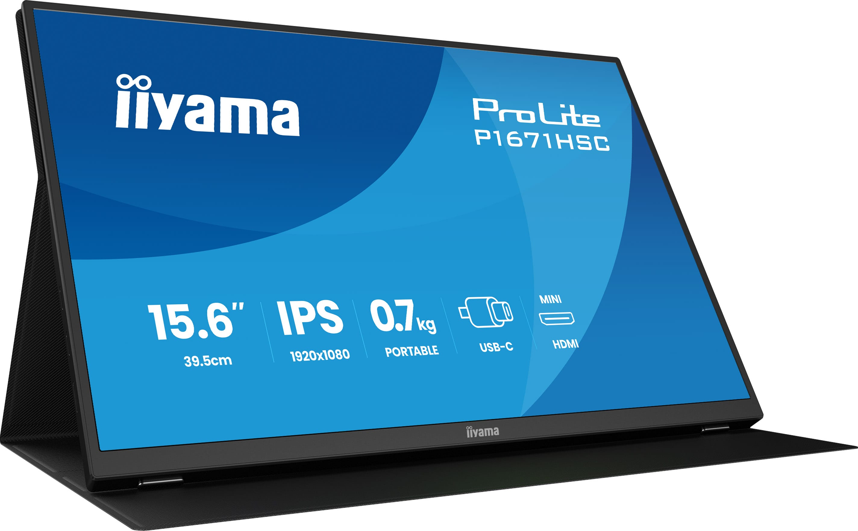 Iiyama ProLite P1671HSC-B1 - LED-Monitor - 39.6 cm (15.6)
